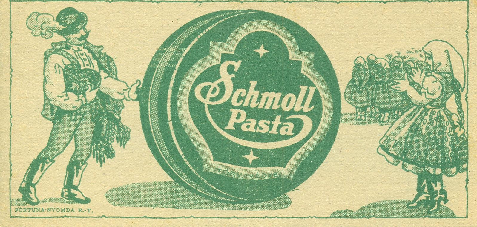 Schmoll Pasta (Magyar Kereskedelmi és Vendéglátóipari Múzeum CC BY-NC-SA)