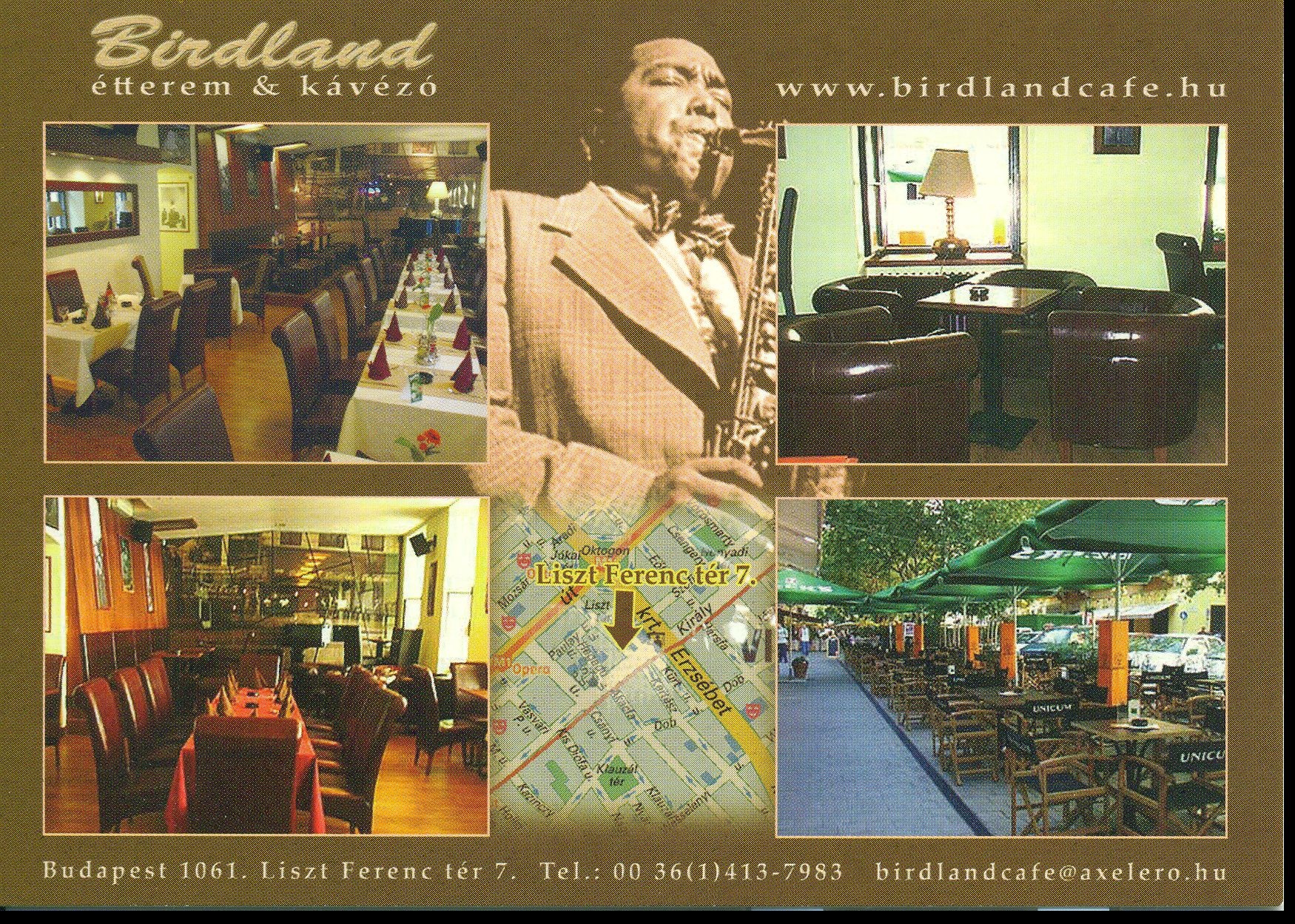 Birdland étterem & kávézó (Magyar Kereskedelmi és Vendéglátóipari Múzeum CC BY-NC-SA)