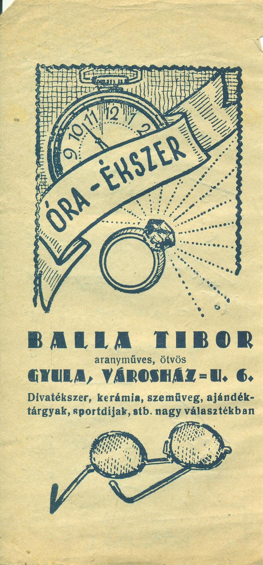 BALLA TIBOR aranyműves, ötvös (Magyar Kereskedelmi és Vendéglátóipari Múzeum CC BY-NC-SA)
