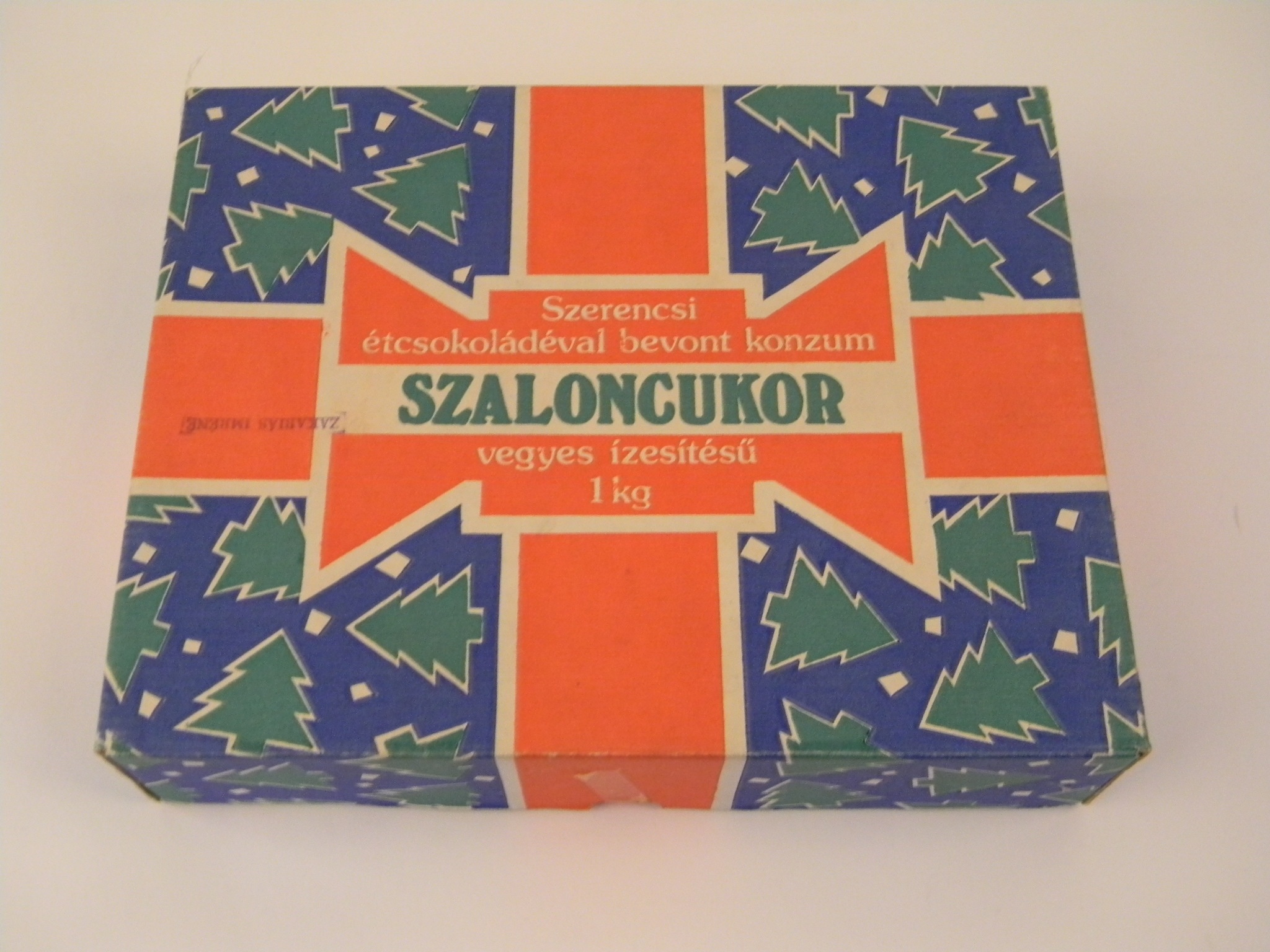 Szerencsi Csokoládégyár szaloncukros doboza (Magyar Kereskedelmi és Vendéglátóipari Múzeum CC BY-NC-SA)