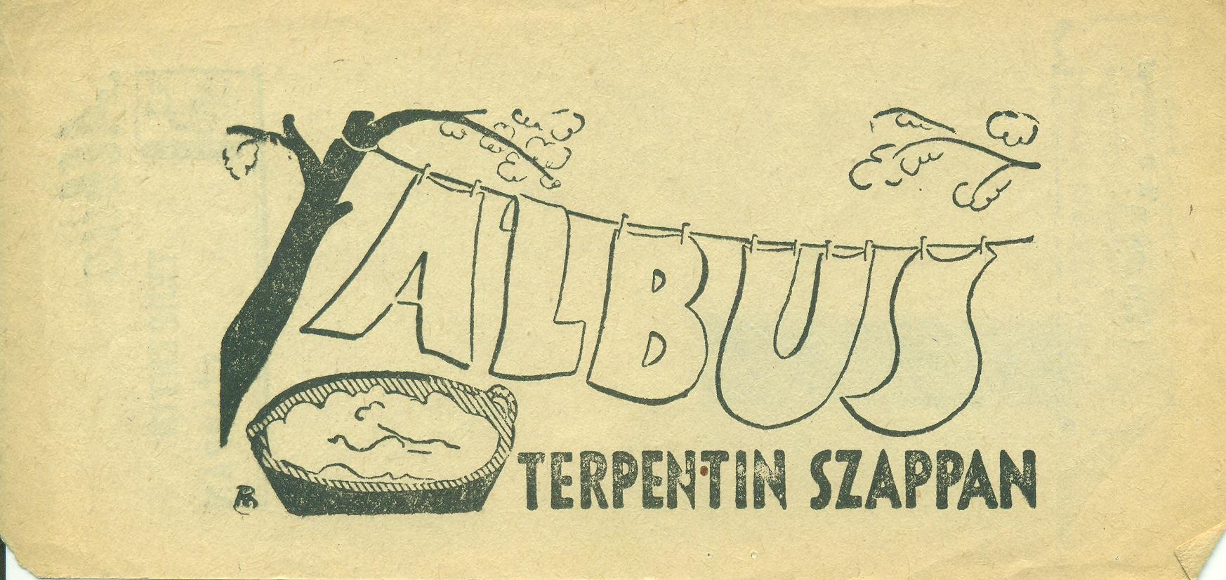 Albus terpentin szappan (Magyar Kereskedelmi és Vendéglátóipari Múzeum CC BY-NC-SA)