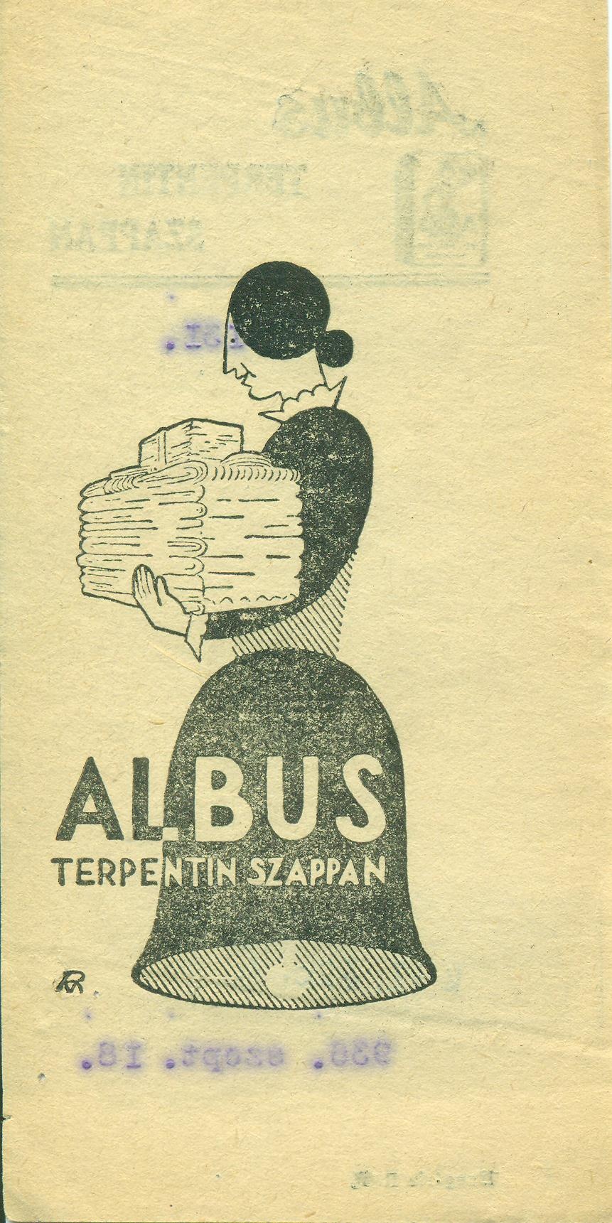 Albus terpentin szappan (Magyar Kereskedelmi és Vendéglátóipari Múzeum CC BY-NC-SA)