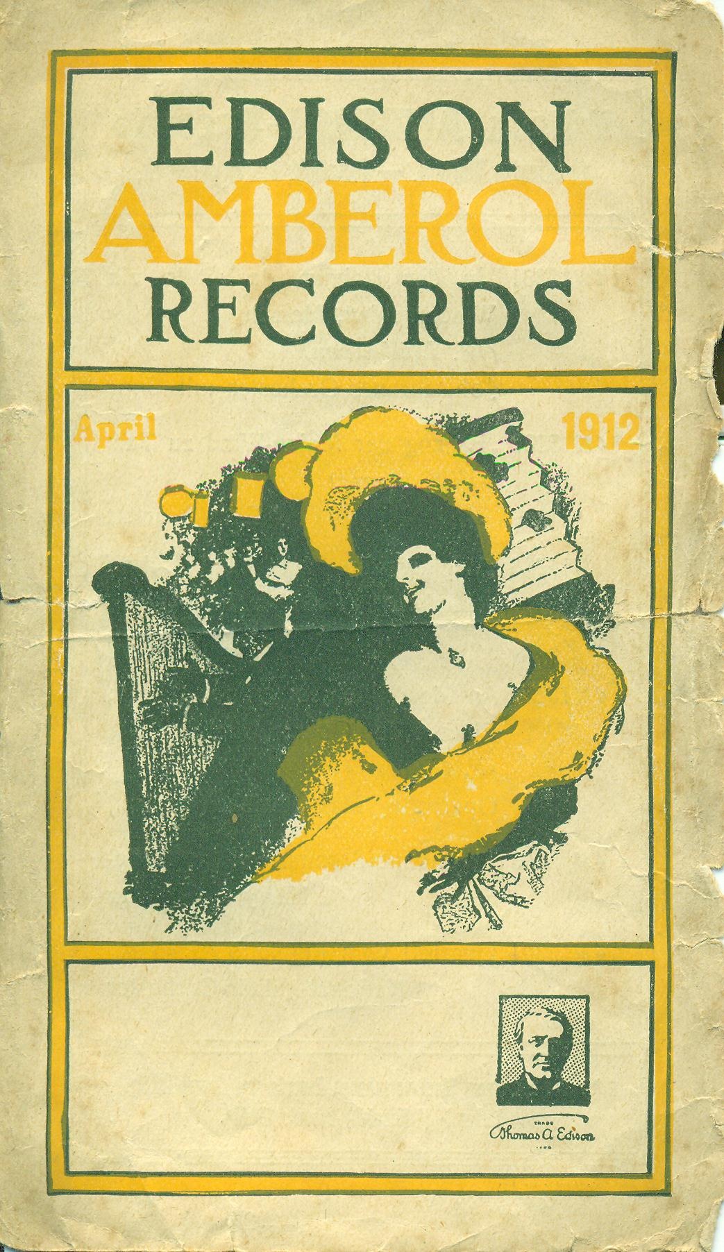Edison - AMBEROL-Records 1912 April (Magyar Kereskedelmi és Vendéglátóipari Múzeum CC BY-NC-SA)