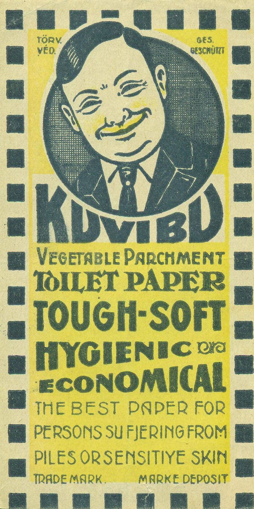 KUVIBU TOILET PAPER (Magyar Kereskedelmi és Vendéglátóipari Múzeum CC BY-NC-SA)