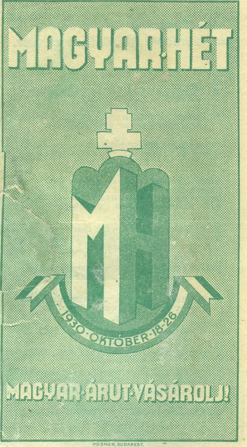 Magyar Hét 1930 október 18-26 (Magyar Kereskedelmi és Vendéglátóipari Múzeum CC BY-NC-SA)