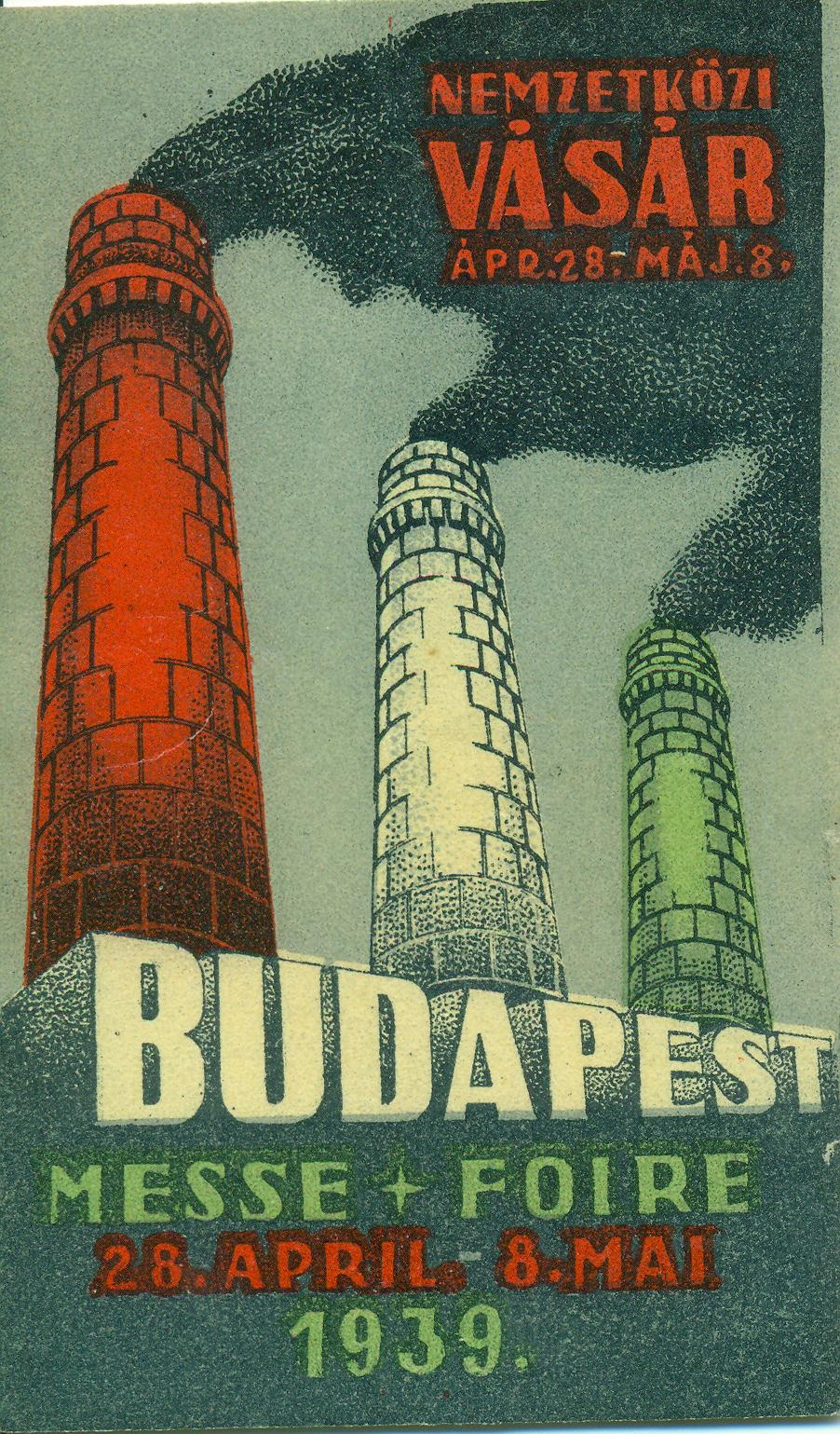 BUDAPESTI NEMZETKÖZI VÁSÁR 1939. április 28-május 8. (Magyar Kereskedelmi és Vendéglátóipari Múzeum CC BY-NC-SA)