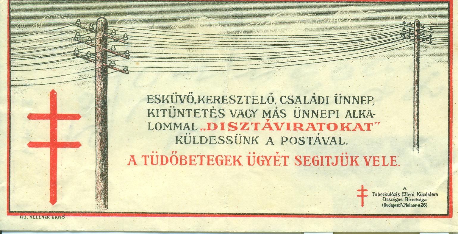 A Tuberkulózis Elleni Küzdelem Országos Bizottsága / POSTA (Magyar Kereskedelmi és Vendéglátóipari Múzeum CC BY-NC-SA)