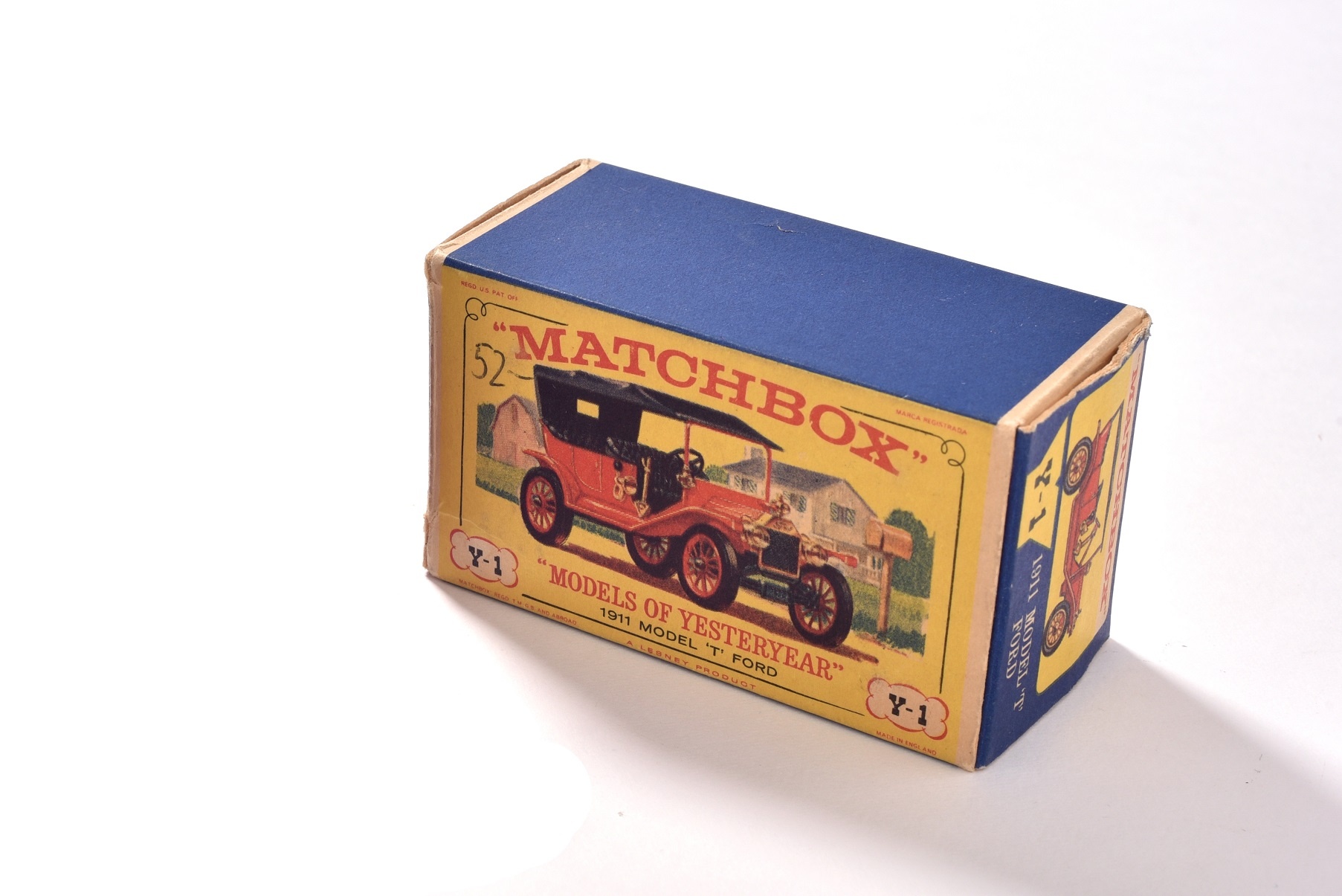 Matchbox doboza: Model T-Ford (Óbudai Múzeum CC BY-NC-SA)