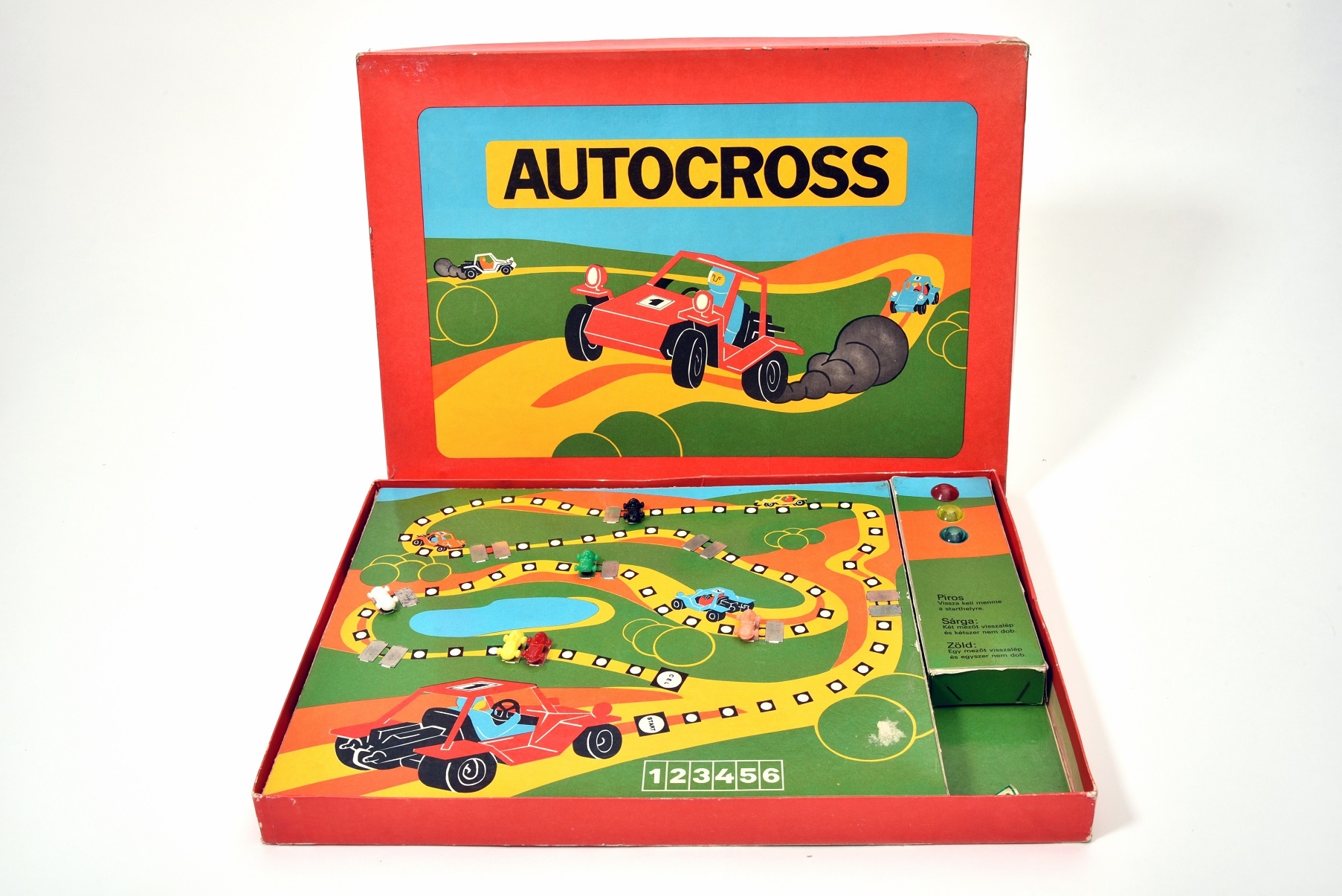 Társasjáték: Autocross (Óbudai Múzeum CC BY-NC-SA)