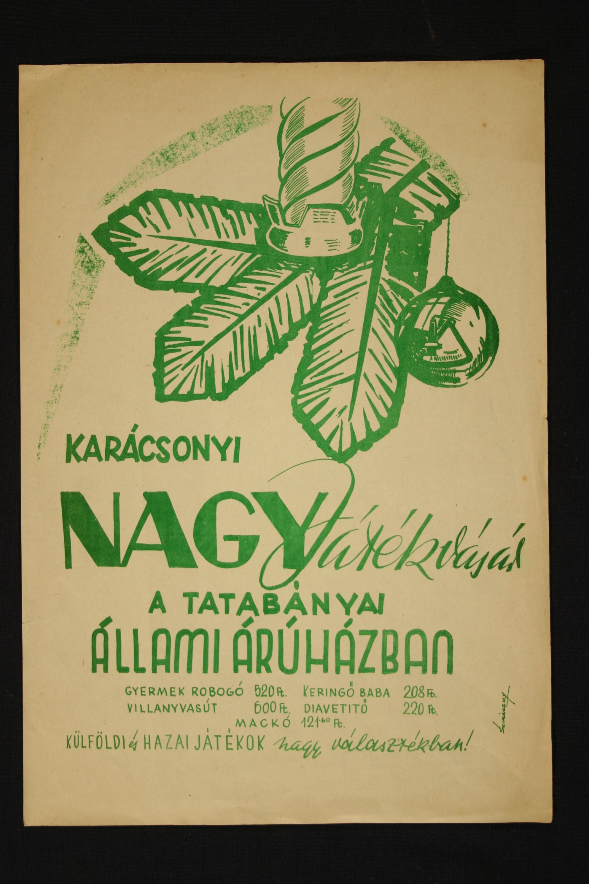Kisplakát (Magyar Kereskedelmi és Vendéglátóipari Múzeum CC BY-NC-SA)