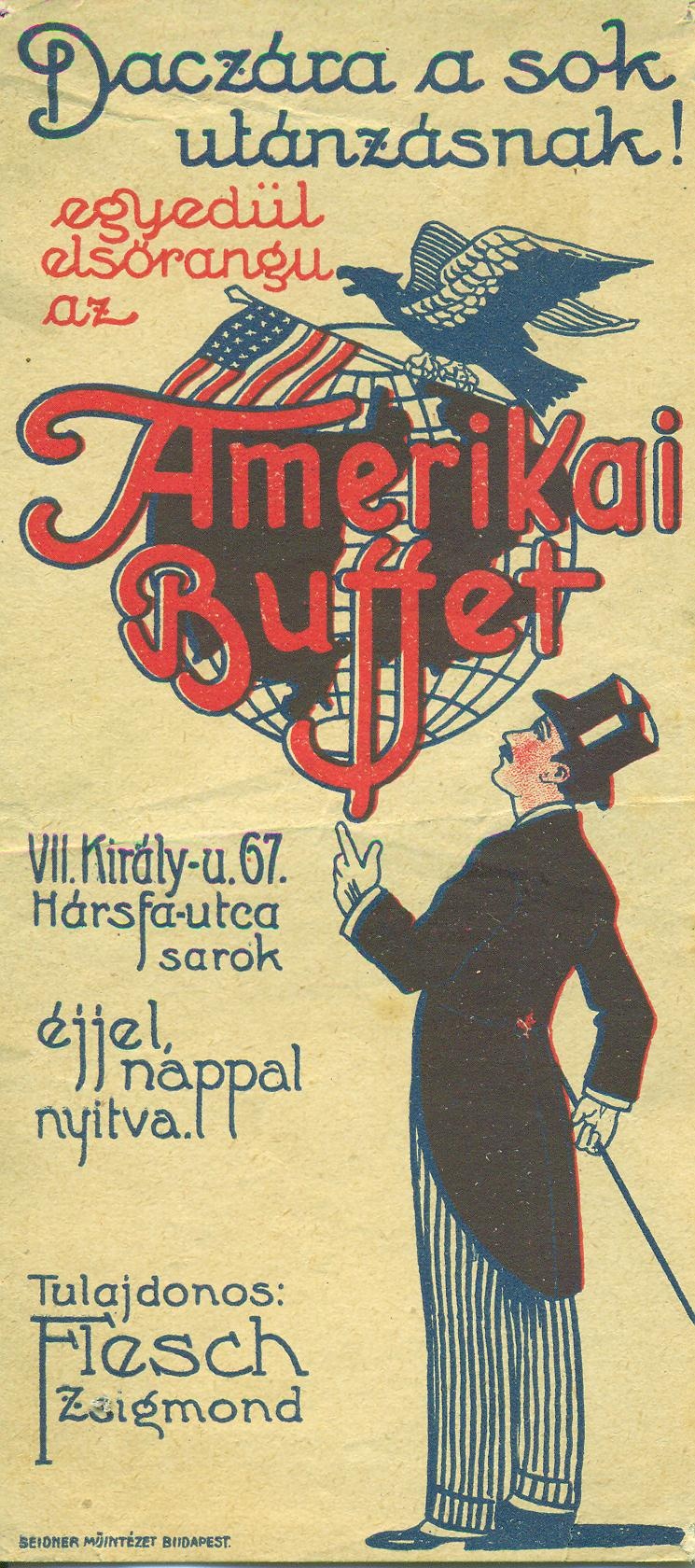 Amerikai Buffet (Magyar Kereskedelmi és Vendéglátóipari Múzeum CC BY-NC-SA)