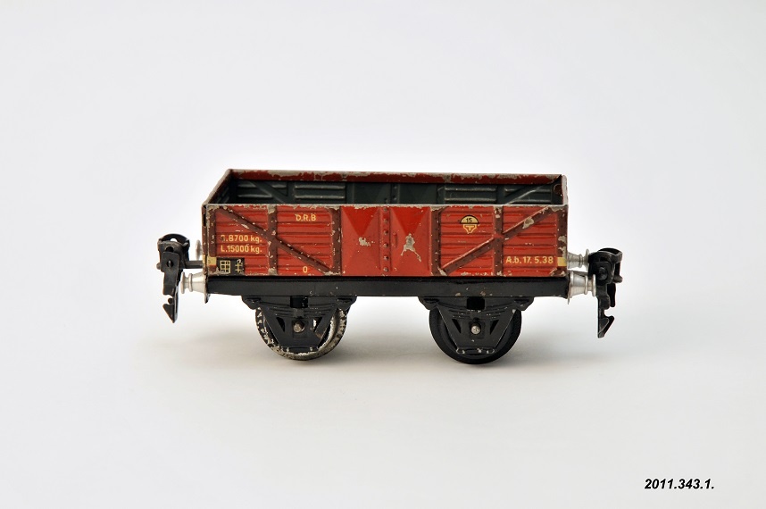 Játékvonat, tehervagon, Marklin (Óbudai Múzeum CC BY-NC-SA)