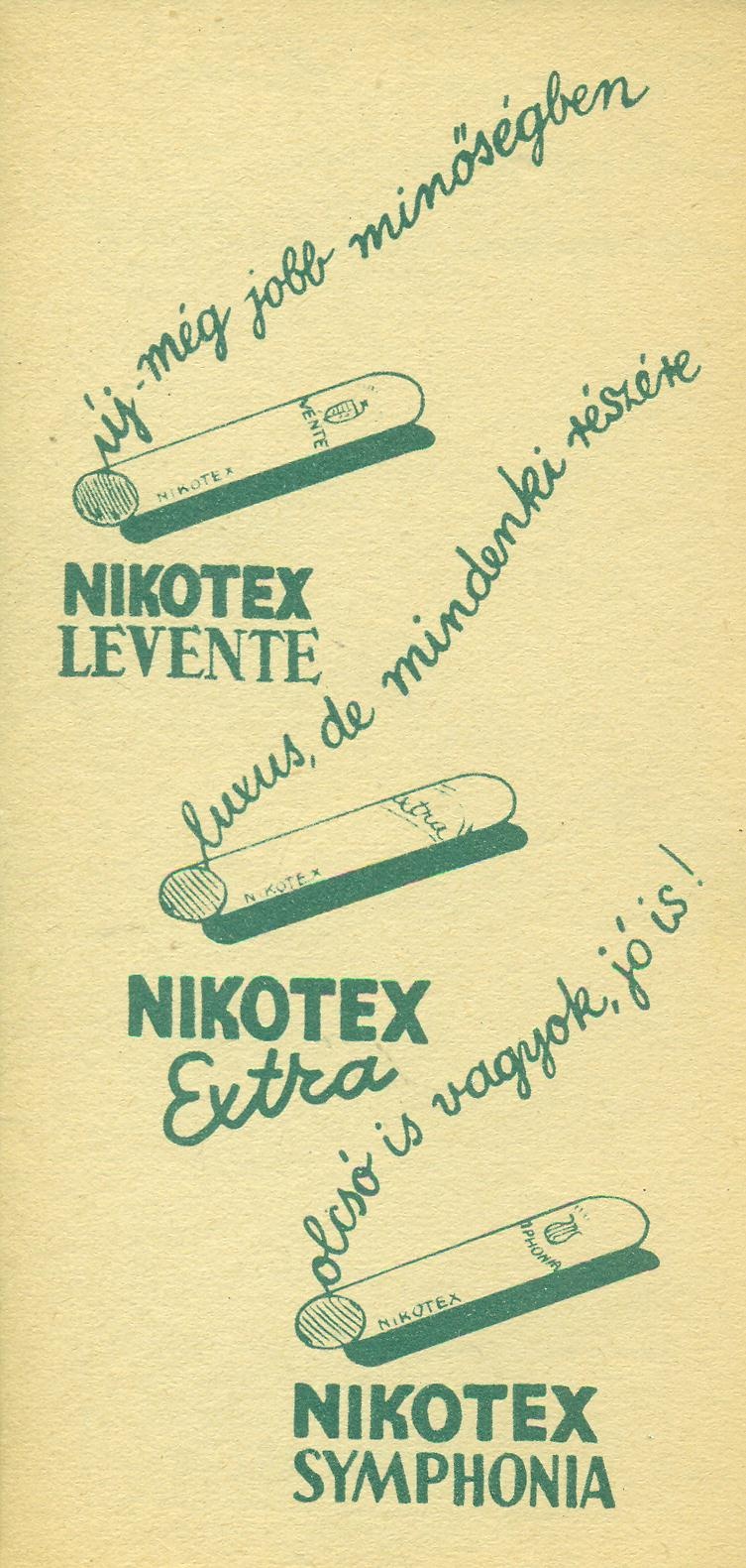 NIKOTEX (Magyar Kereskedelmi és Vendéglátóipari Múzeum CC BY-NC-SA)