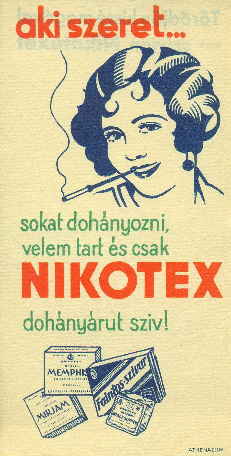 Nikotex (Magyar Kereskedelmi és Vendéglátóipari Múzeum CC BY-NC-SA)