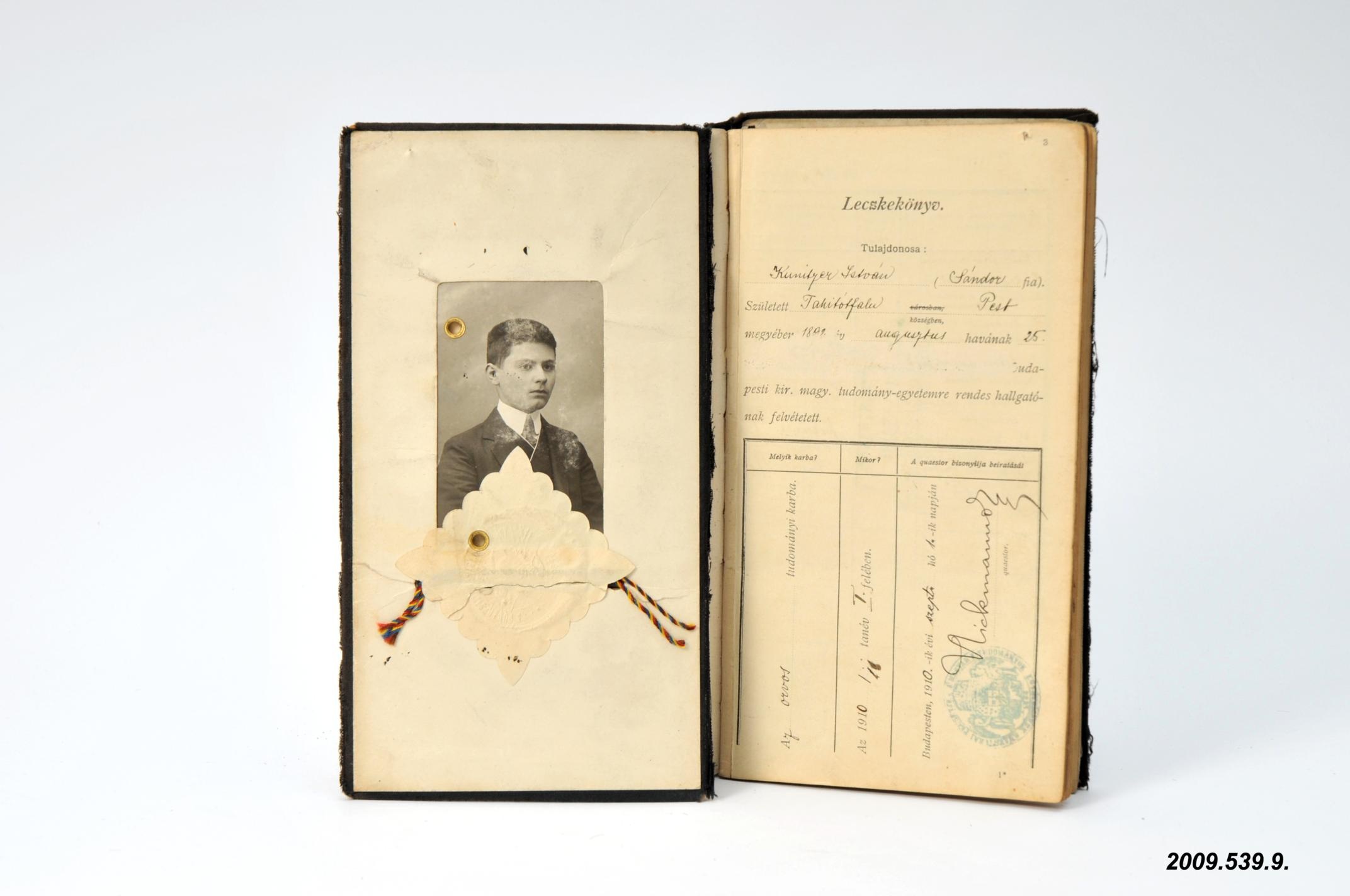 Leckekönyv (Óbudai Múzeum CC BY-NC-SA)
