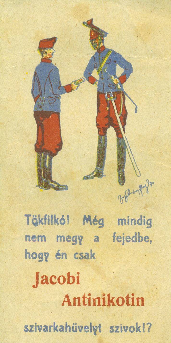 Jakobi Antinicotin cigarettahüvely (Magyar Kereskedelmi és Vendéglátóipari Múzeum CC BY-NC-SA)