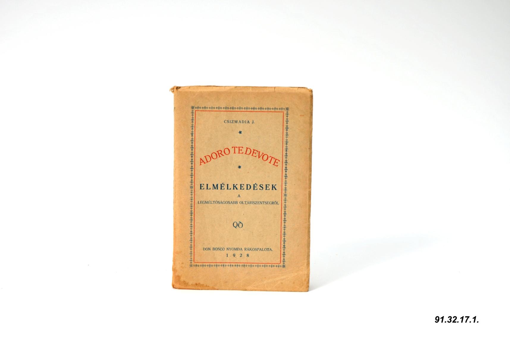 Könyv (Óbudai Múzeum CC BY-NC-SA)