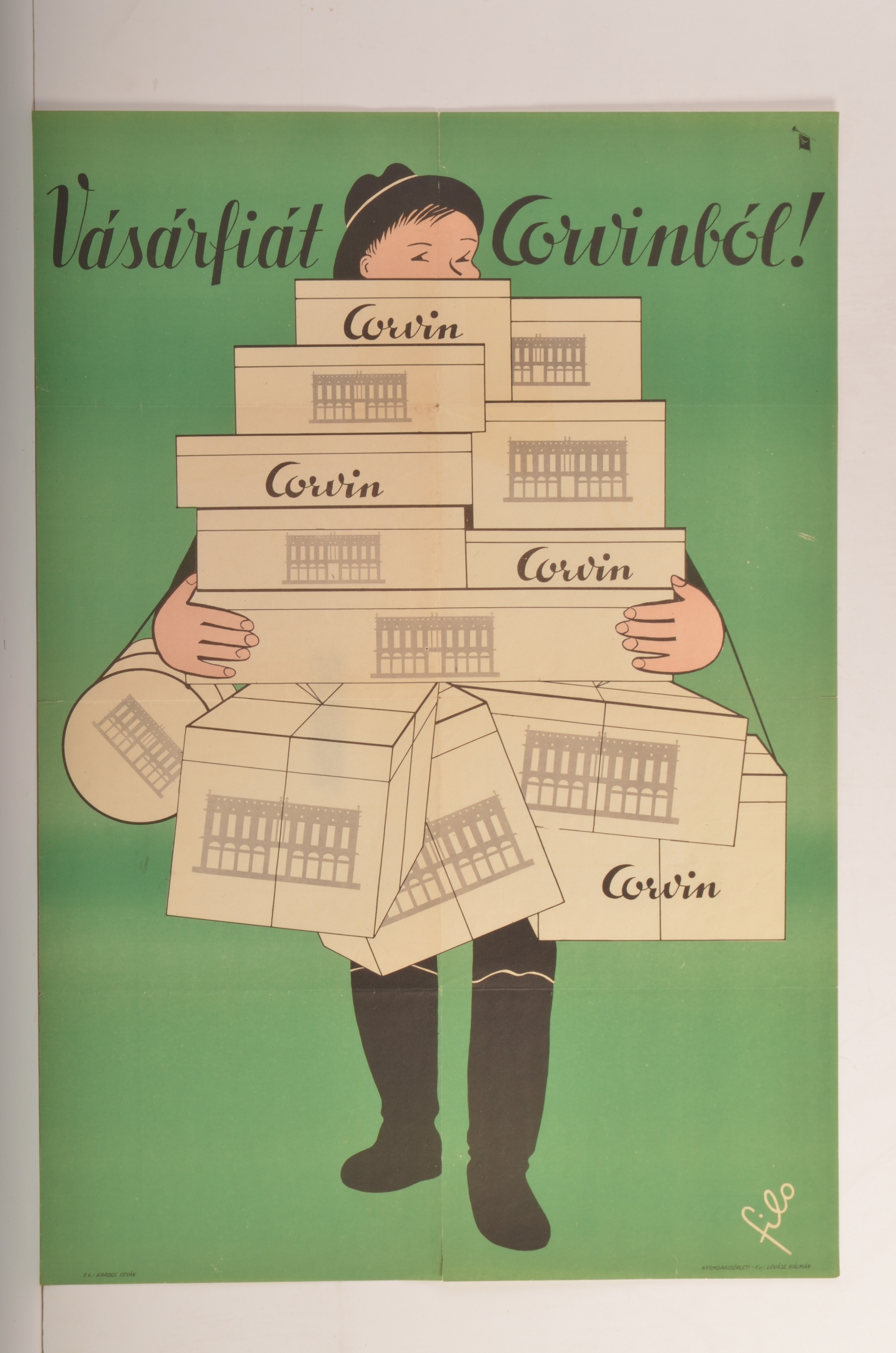 Corvin Áruház reklámja (Magyar Kereskedelmi és Vendéglátóipari Múzeum CC BY-NC-SA)