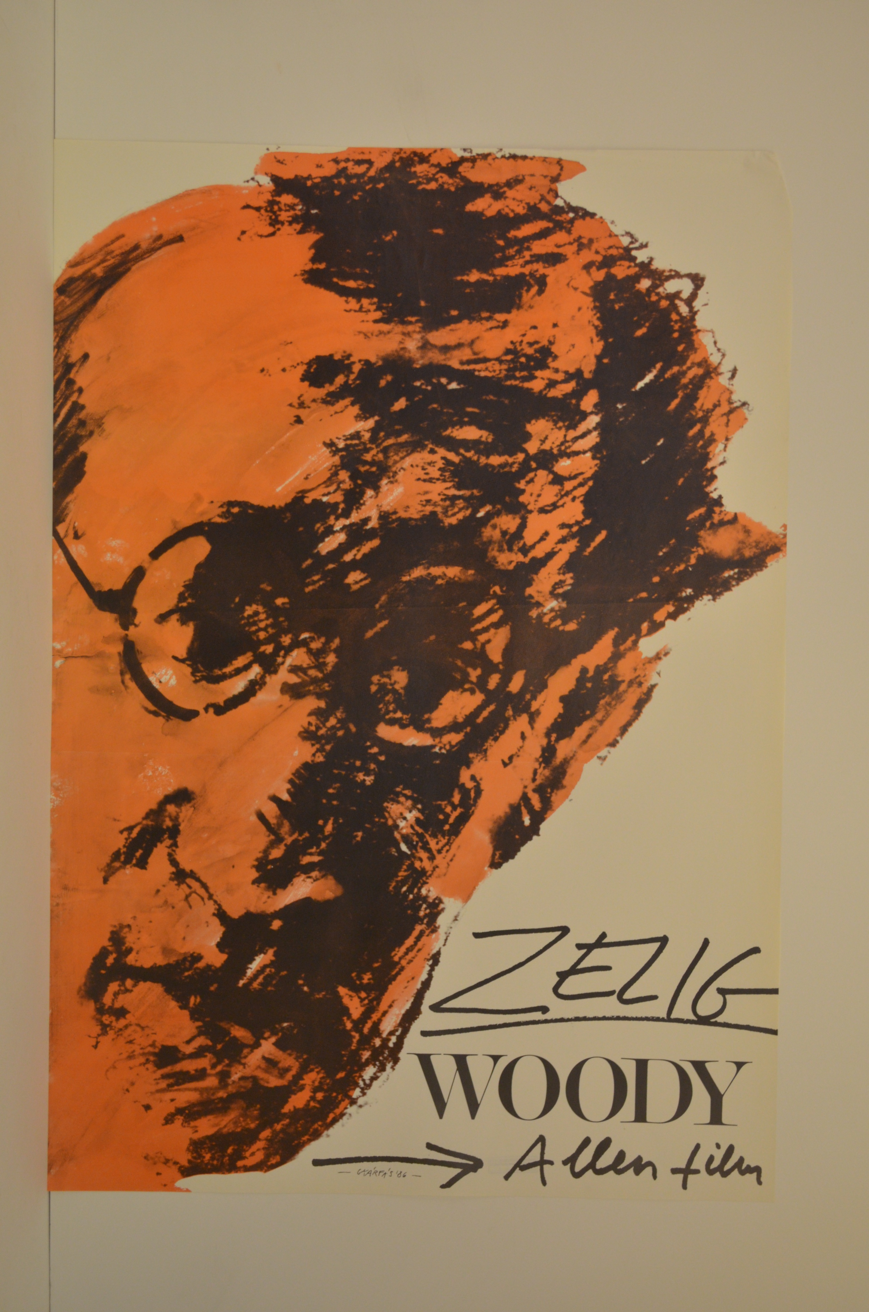 Woody Allen Zelig című filmjének plakátja (Magyar Kereskedelmi és Vendéglátóipari Múzeum CC BY-NC-SA)