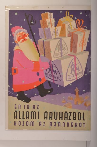 Az Állami Áruház plakátja (Magyar Kereskedelmi és Vendéglátóipari Múzeum CC BY-NC-SA)
