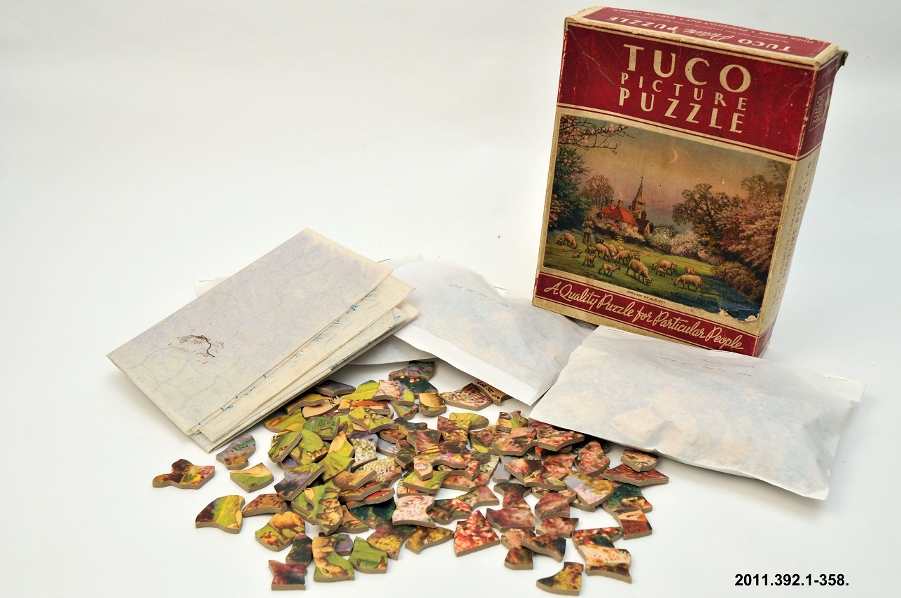 Kirakós játék, puzzle, TUCO (Óbudai Múzeum CC BY-NC-SA)