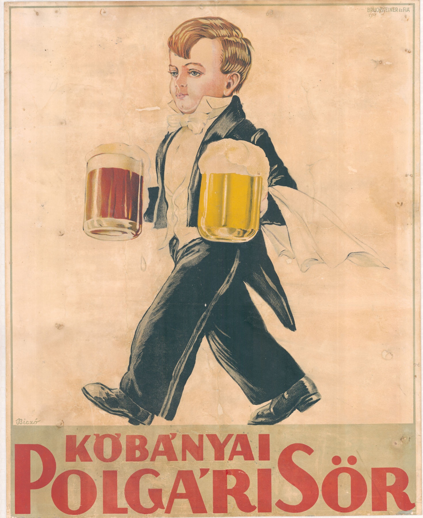 Polgári sör plakát (Magyar Kereskedelmi és Vendéglátóipari Múzeum CC BY-NC-SA)