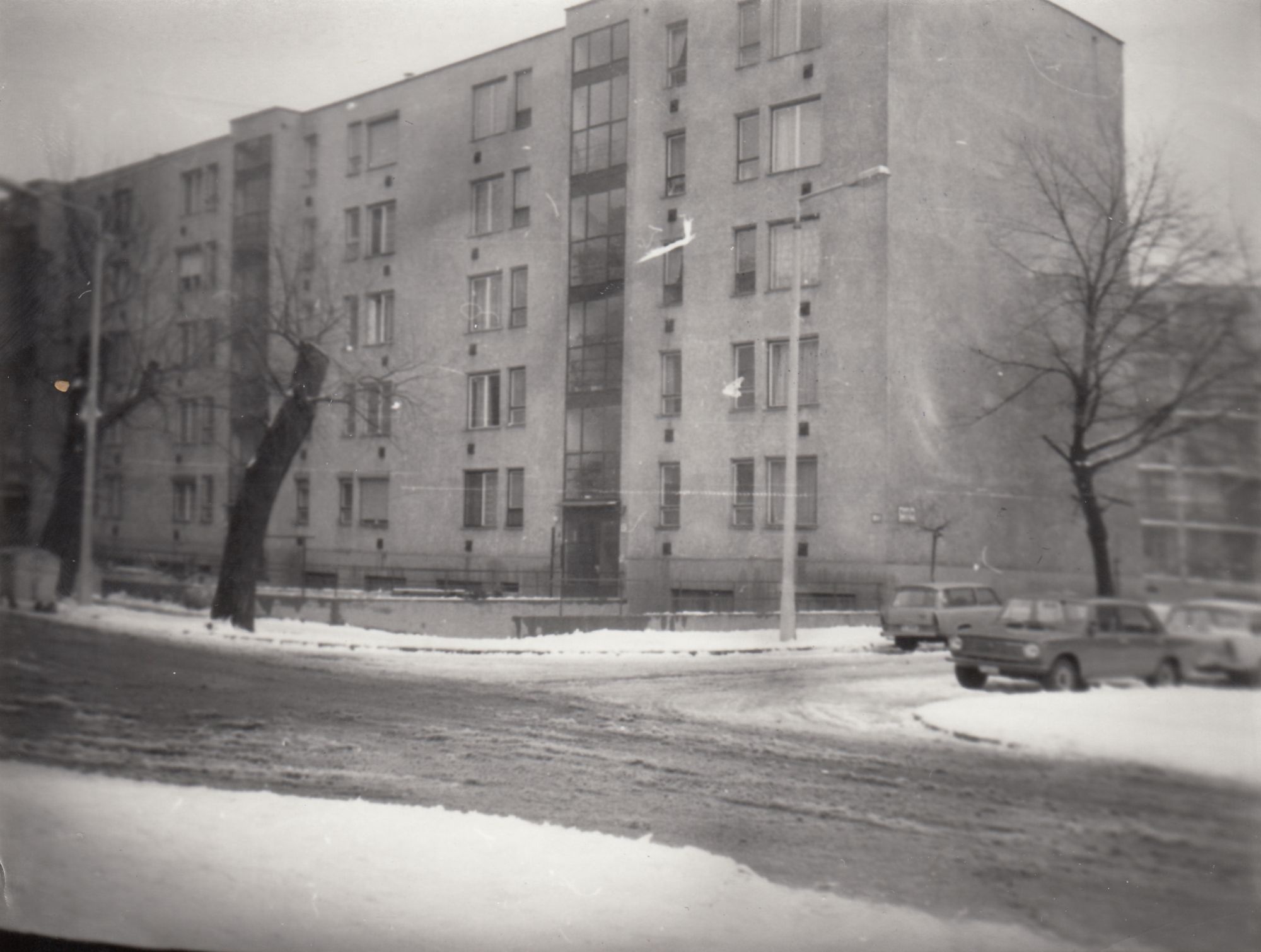 Fekete-fehér fénykép, Pozsonyi úti lakótelep (Angyalföldi Helytörténeti Gyűjtemény CC BY-NC-SA)