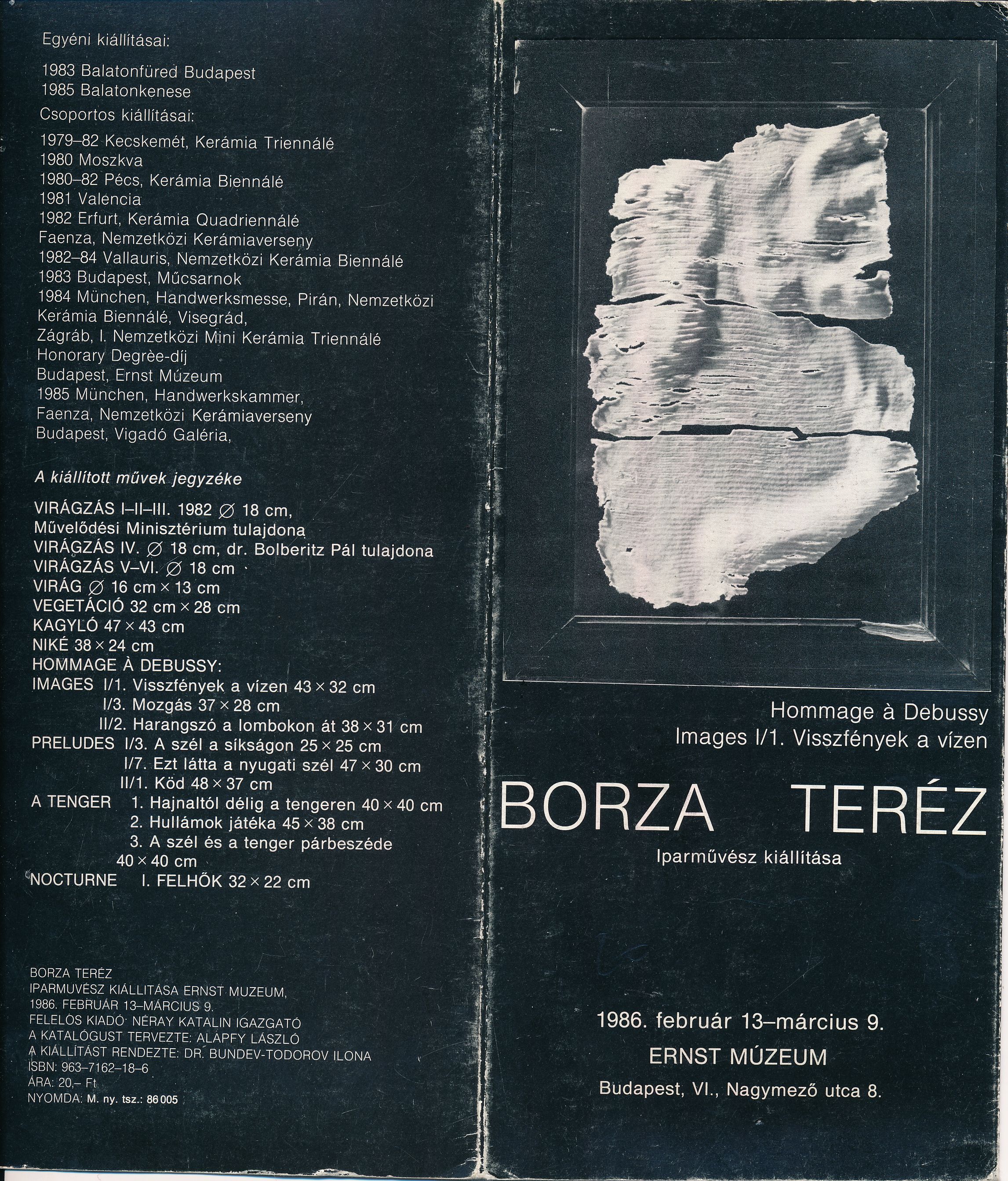 Borza Teréz iparművész kiállítása (Design DigiTár – Iparművészeti archívum CC BY-NC-SA)