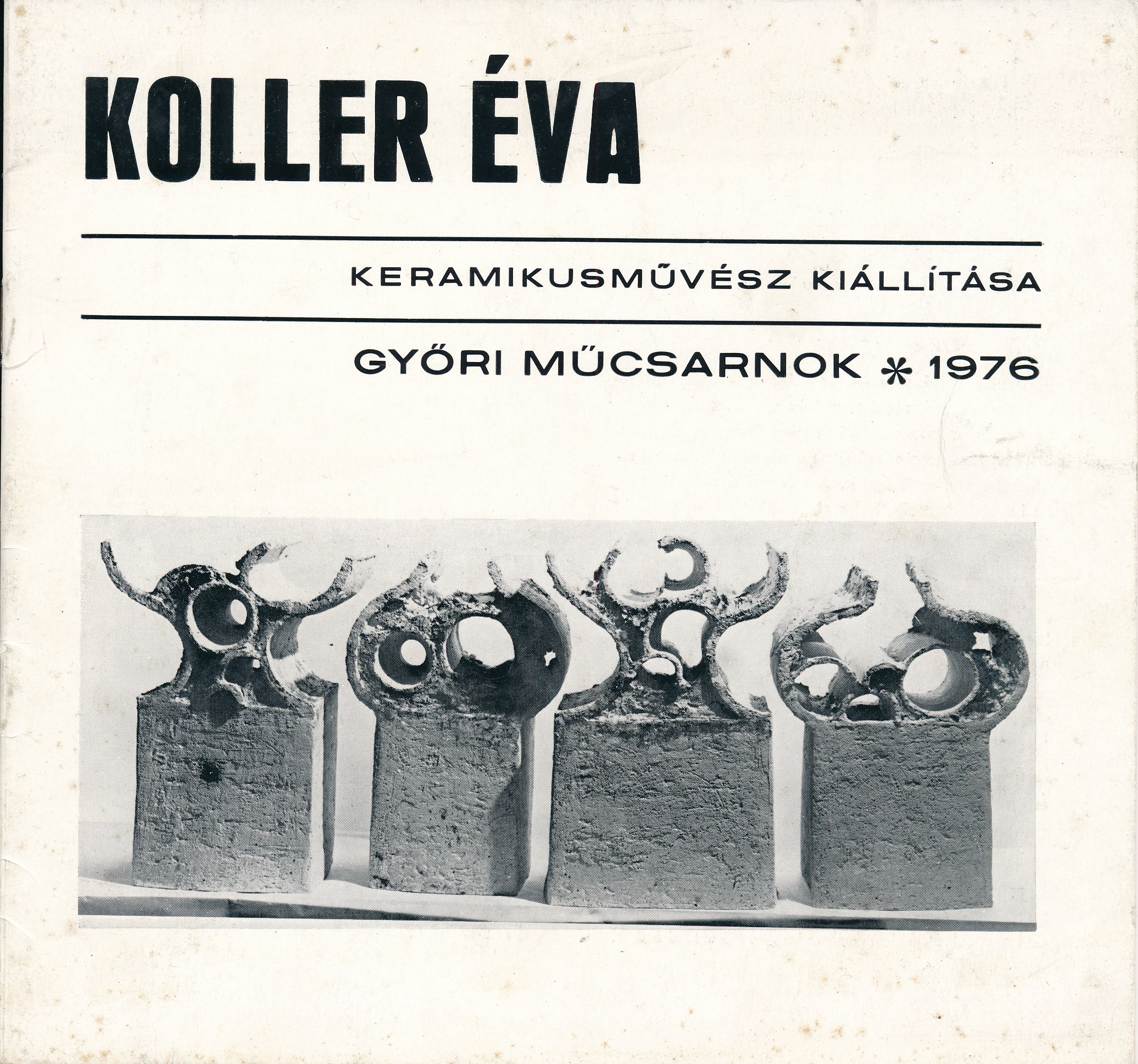 Koller Éva keramikusművész kiállítása (Design DigiTár – Iparművészeti archívum CC BY-NC-SA)