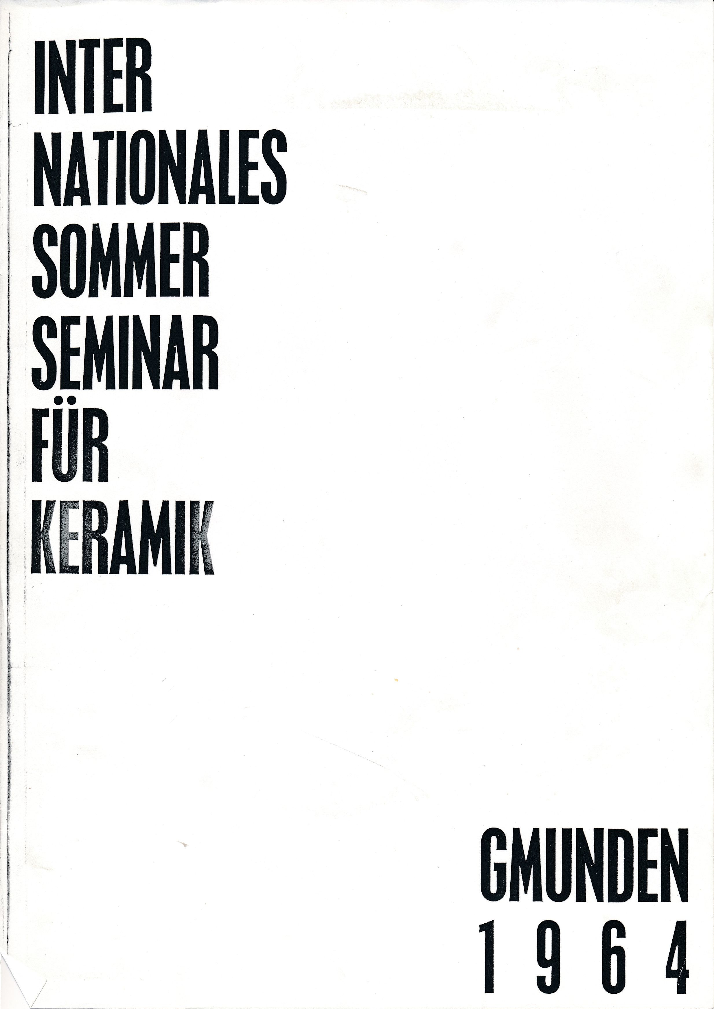 Internationales Sommer Seminar für Keramik Gmunden 1964 (Design DigiTár – Iparművészeti archívum CC BY-NC-SA)