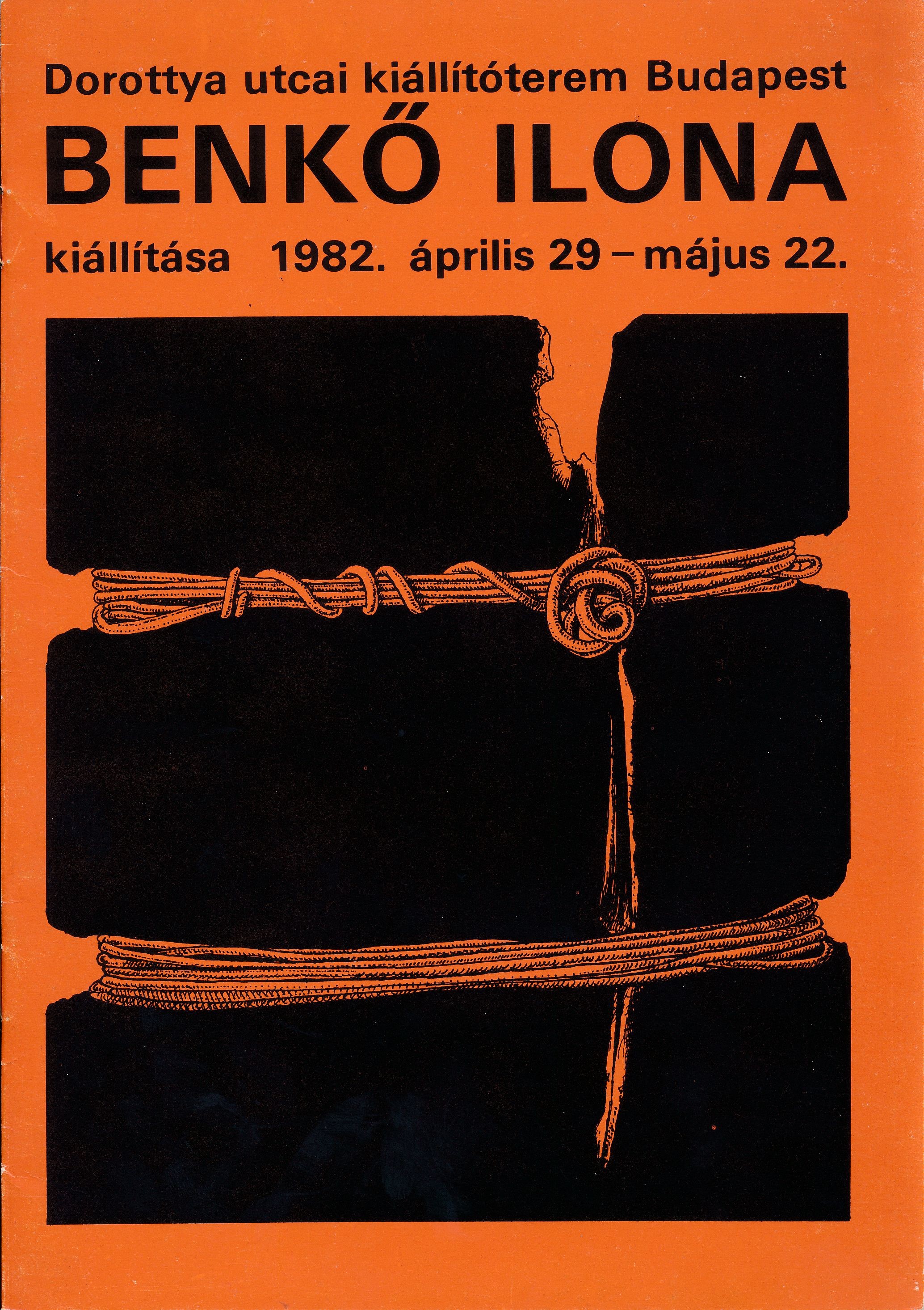 Benkő Ilona kiállítása Budapest 1982 (Design DigiTár – Iparművészeti archívum CC BY-NC-SA)