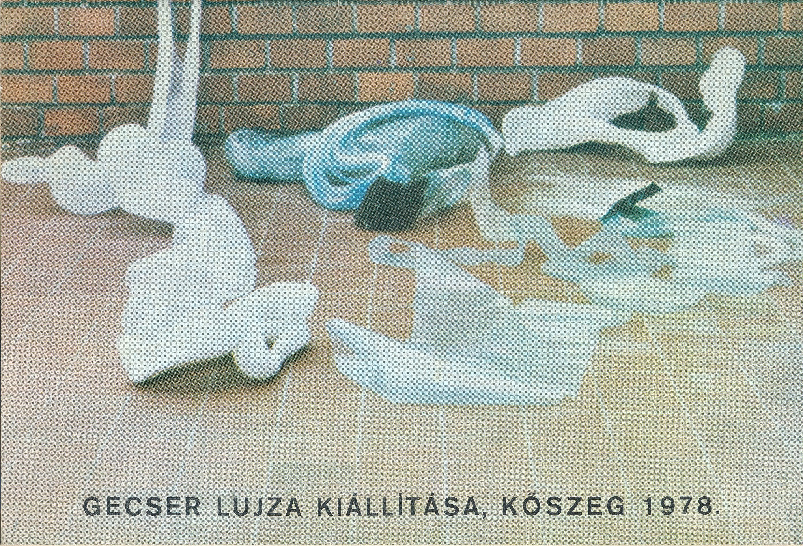 Gecser Lujza kiállítás Kőszeg 1978. (Design DigiTár – Iparművészeti archívum CC BY-NC-SA)