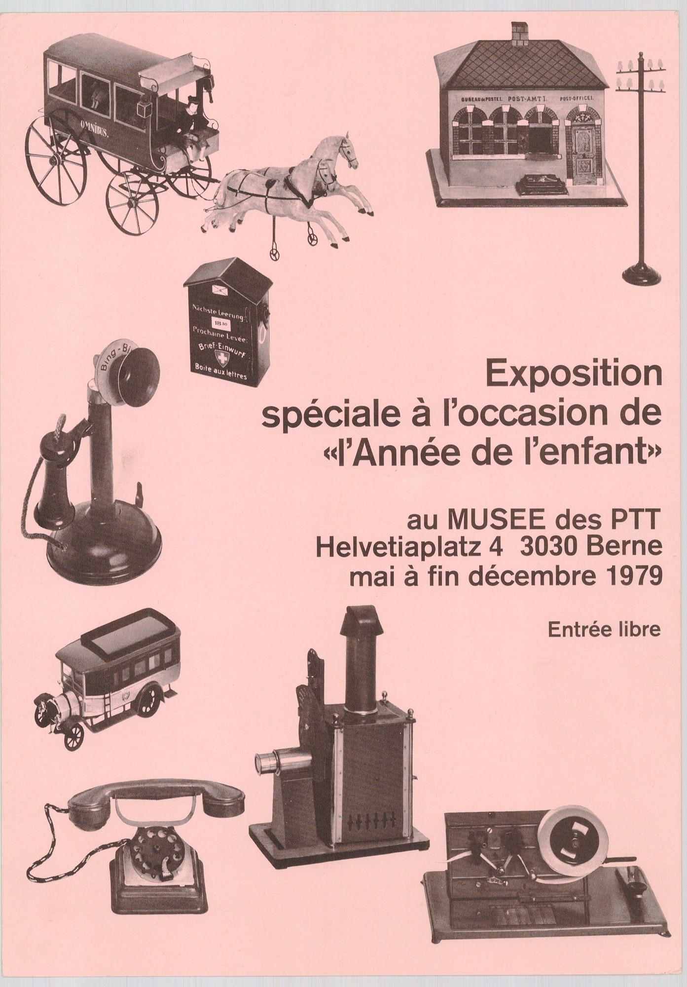 Grafikai plakát - PTT-Museum, 1979 (Postamúzeum CC BY-NC-SA)