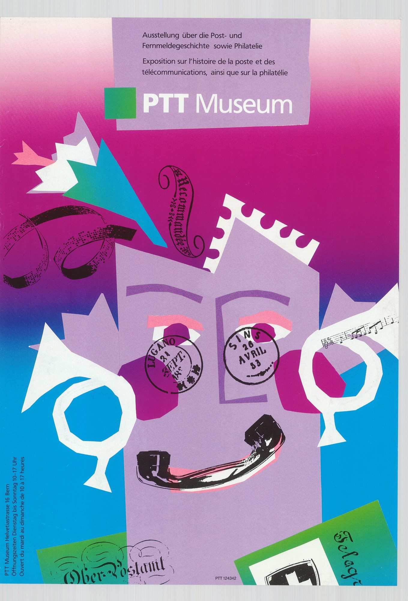 Grafikai plakát - svájci postamúzeum (Postamúzeum CC BY-NC-SA)