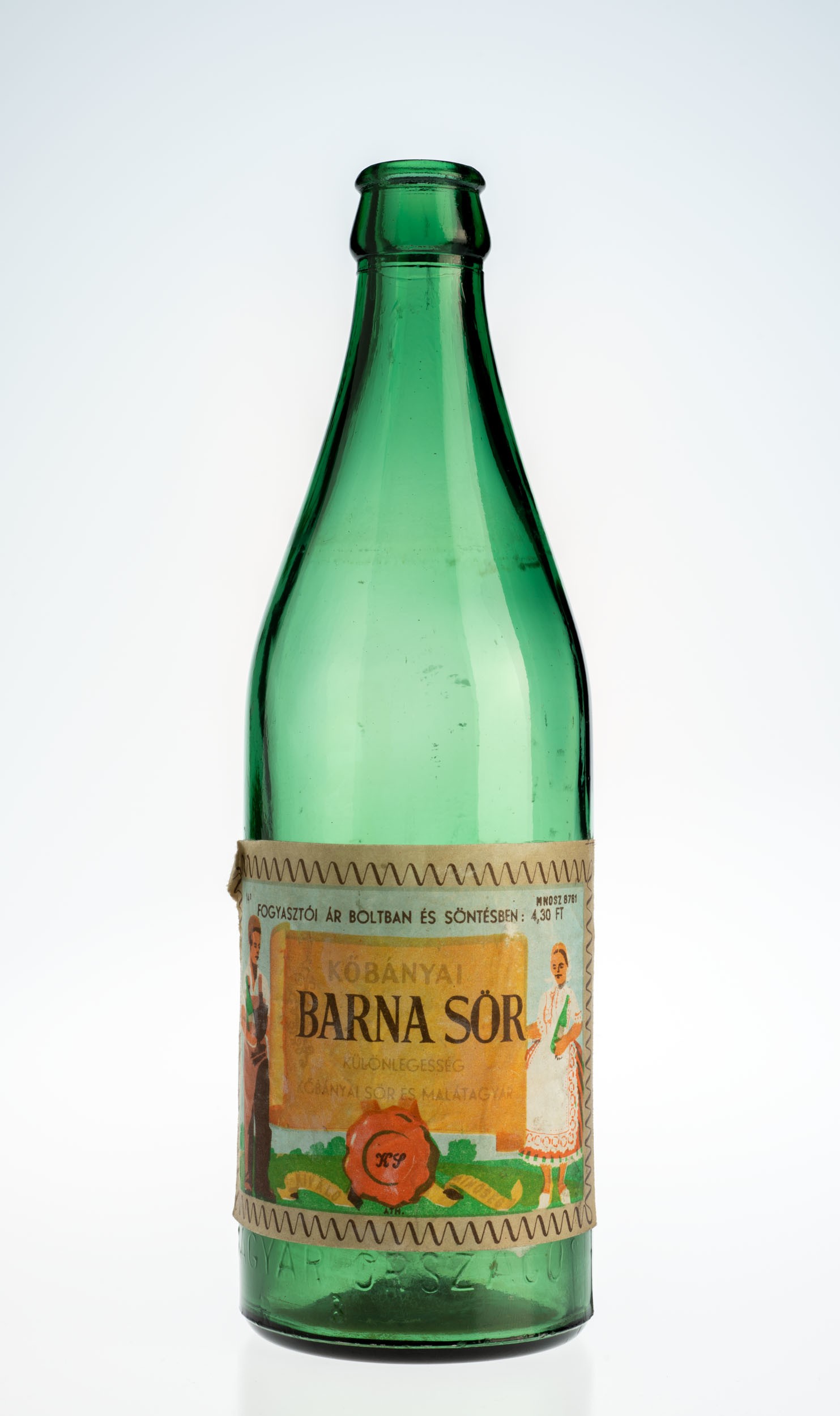 Barna sör cimkés (Söripari Emléktár - Dreher Sörmúzeum CC BY-NC-SA)