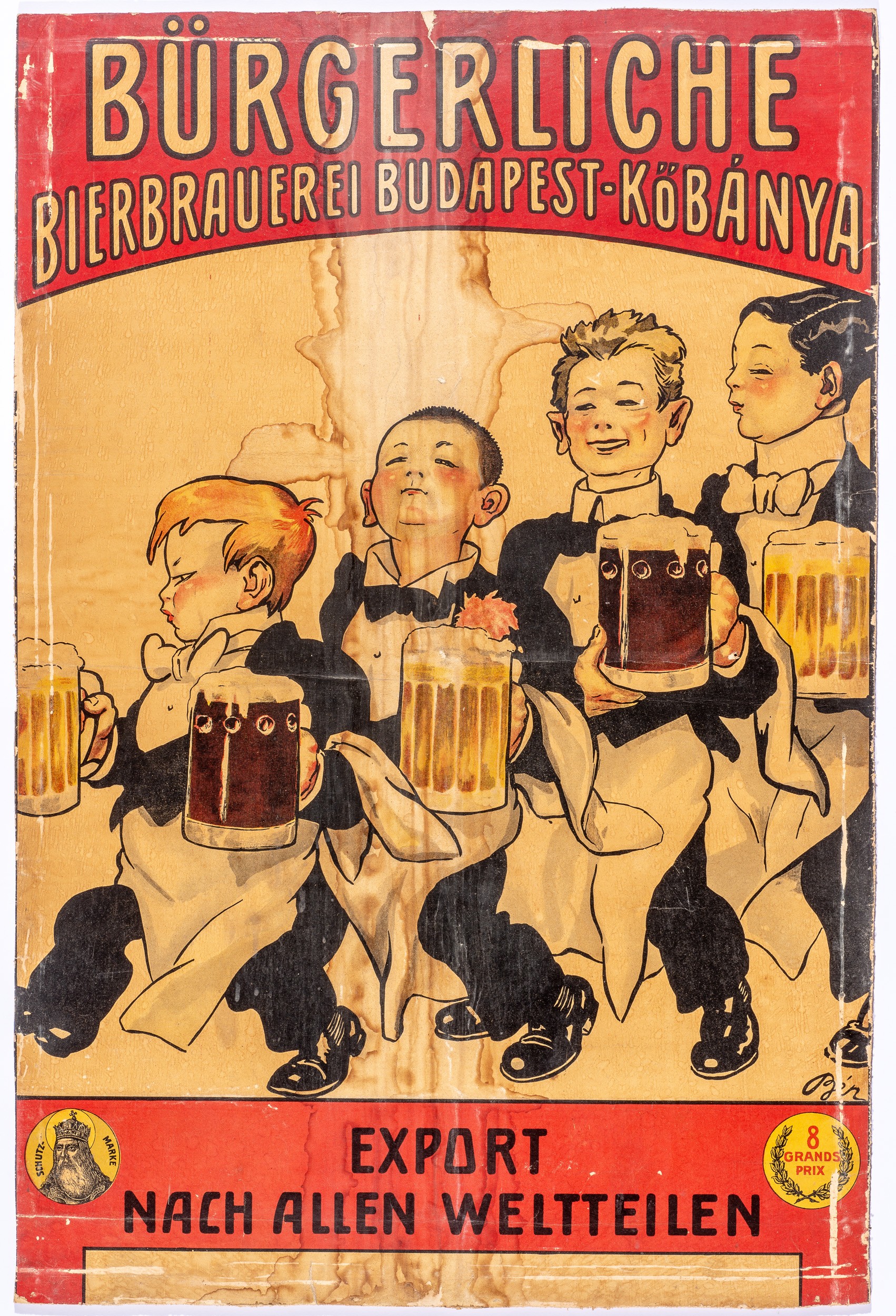 Burgerliche bierbrauerei bp-kőb,fiuk. (Söripari Emléktár - Dreher Sörmúzeum CC BY-NC-SA)