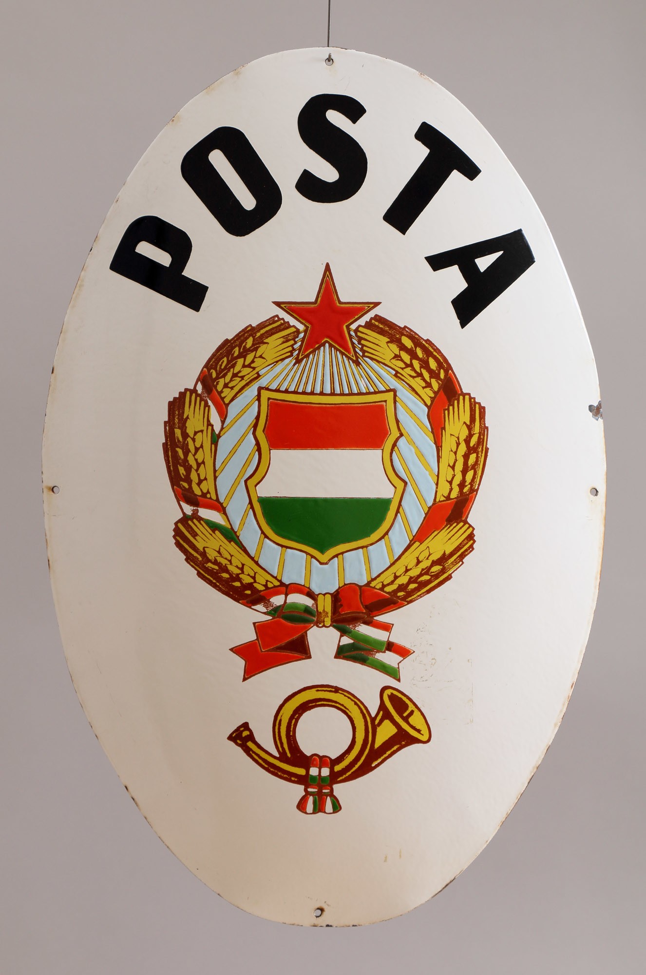 Címertábla "POSTA" (Postamúzeum CC BY-NC-SA)