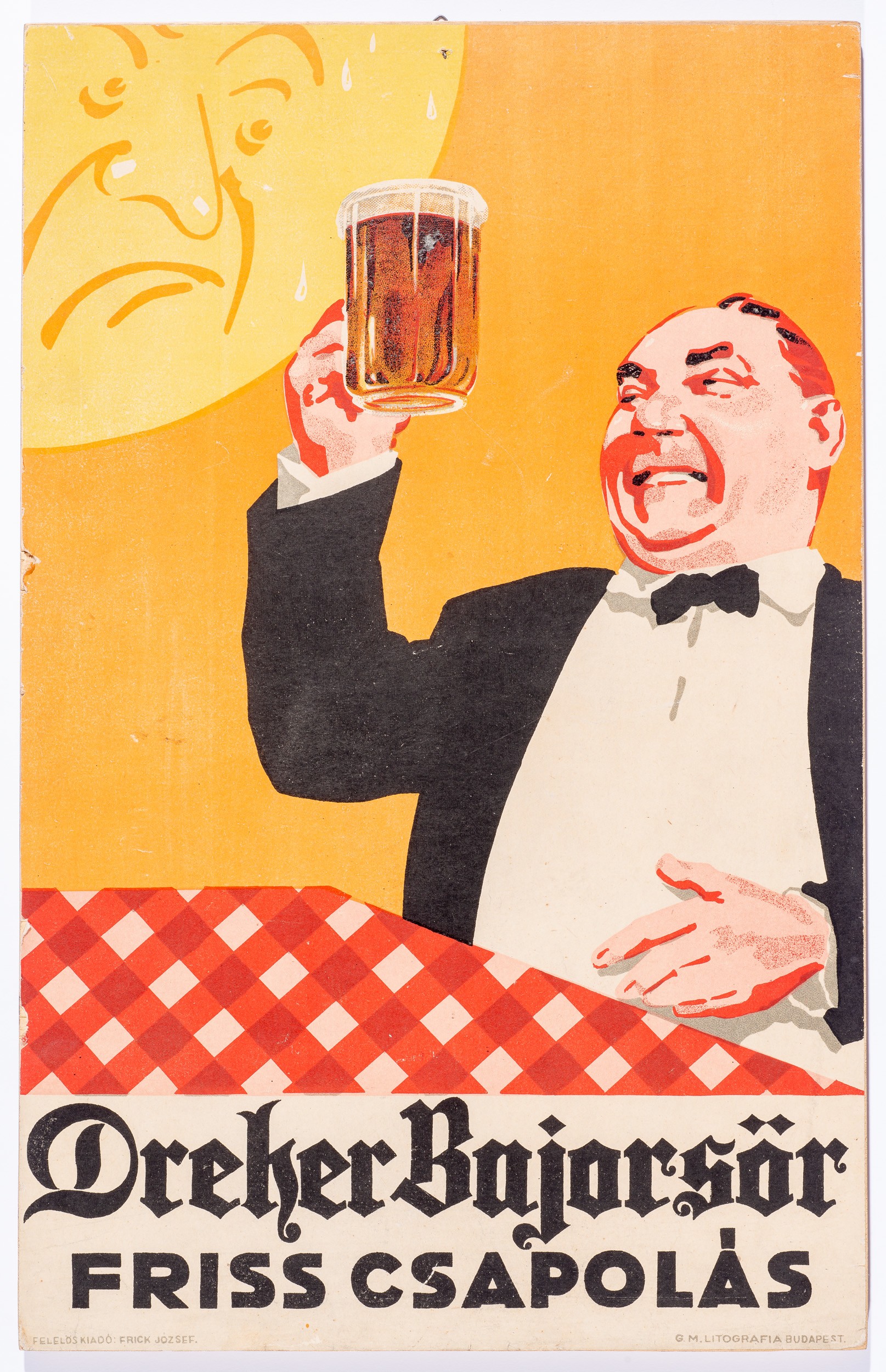 Dreher bajor sör,friss csap.életkép (Söripari Emléktár - Dreher Sörmúzeum CC BY-NC-SA)