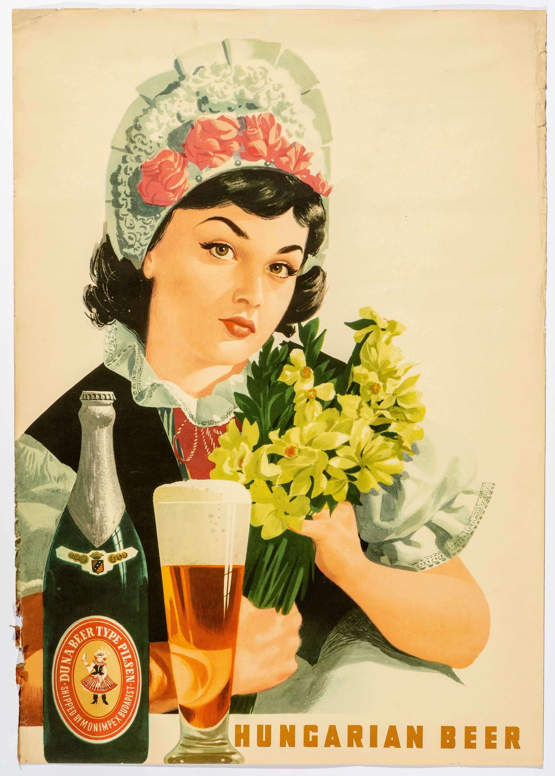 Duna sör,export plakát (Söripari Emléktár - Dreher Sörmúzeum CC BY-NC-SA)