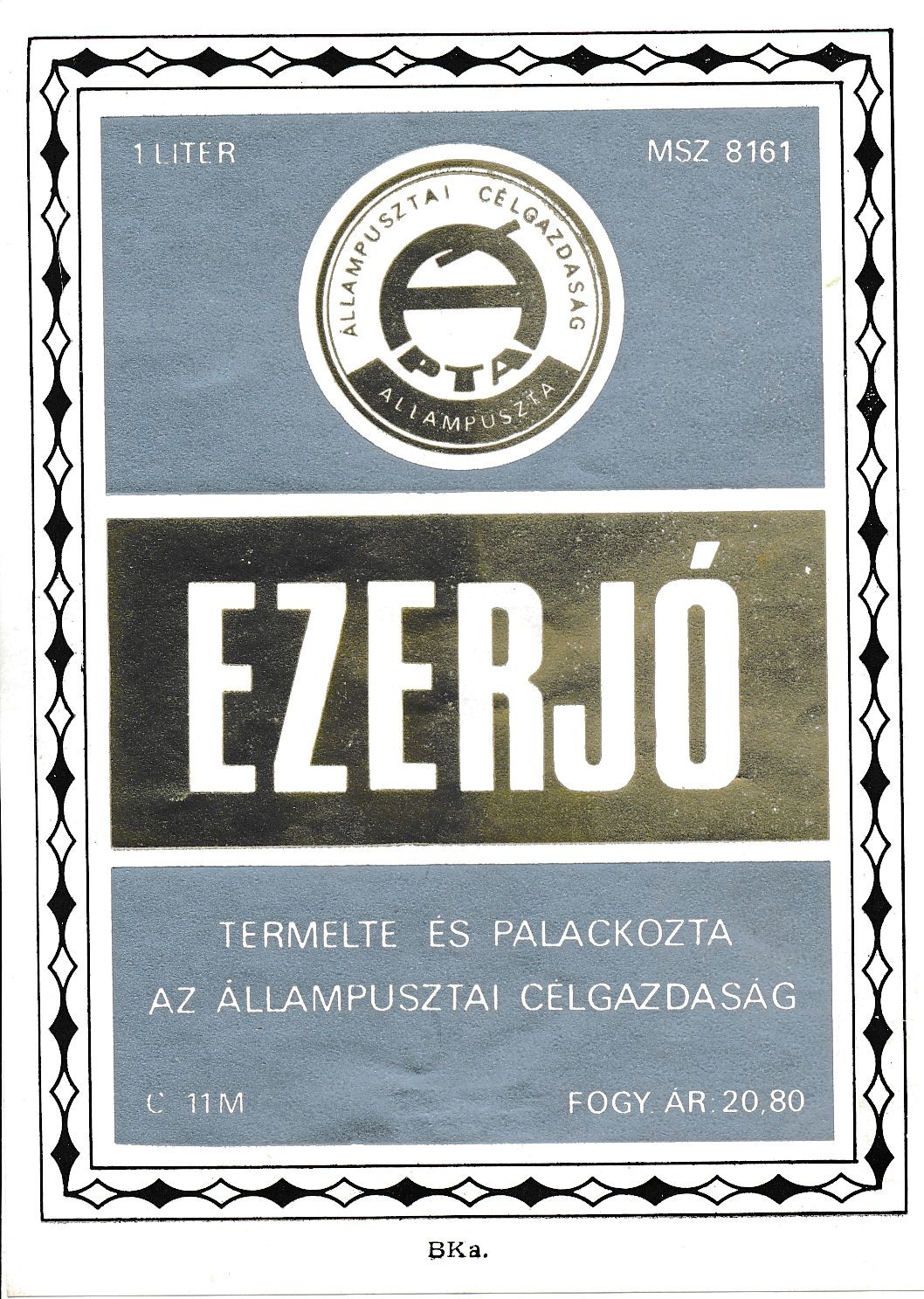 ezerjó (Magyar Kereskedelmi és Vendéglátóipari Múzeum CC BY-NC-SA)