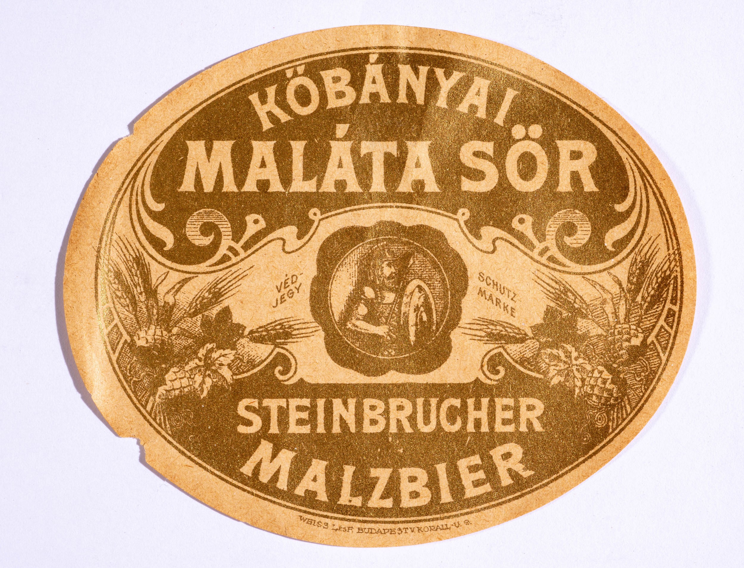 Kőbányai maláta sör (Söripari Emléktár - Dreher Sörmúzeum CC BY-NC-SA)