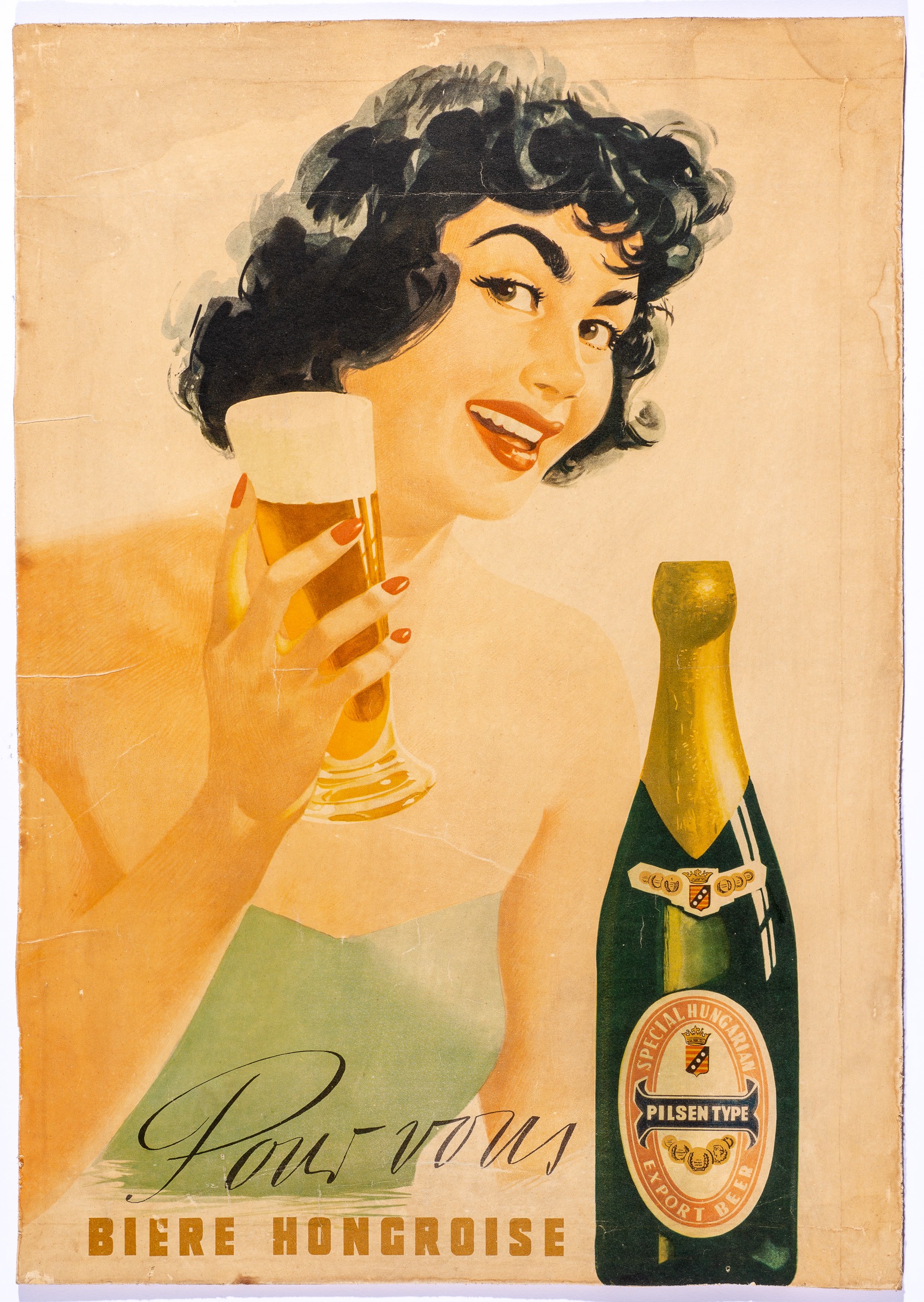 Pils typ,sörexport plakát (Söripari Emléktár - Dreher Sörmúzeum CC BY-NC-SA)