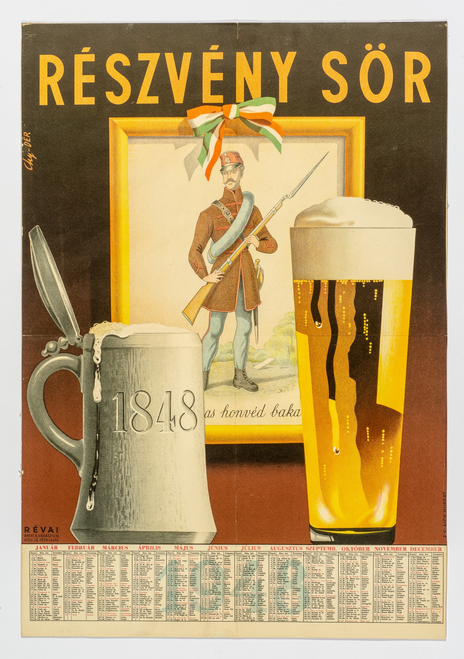 Részvény sör,plakát (Söripari Emléktár - Dreher Sörmúzeum CC BY-NC-SA)