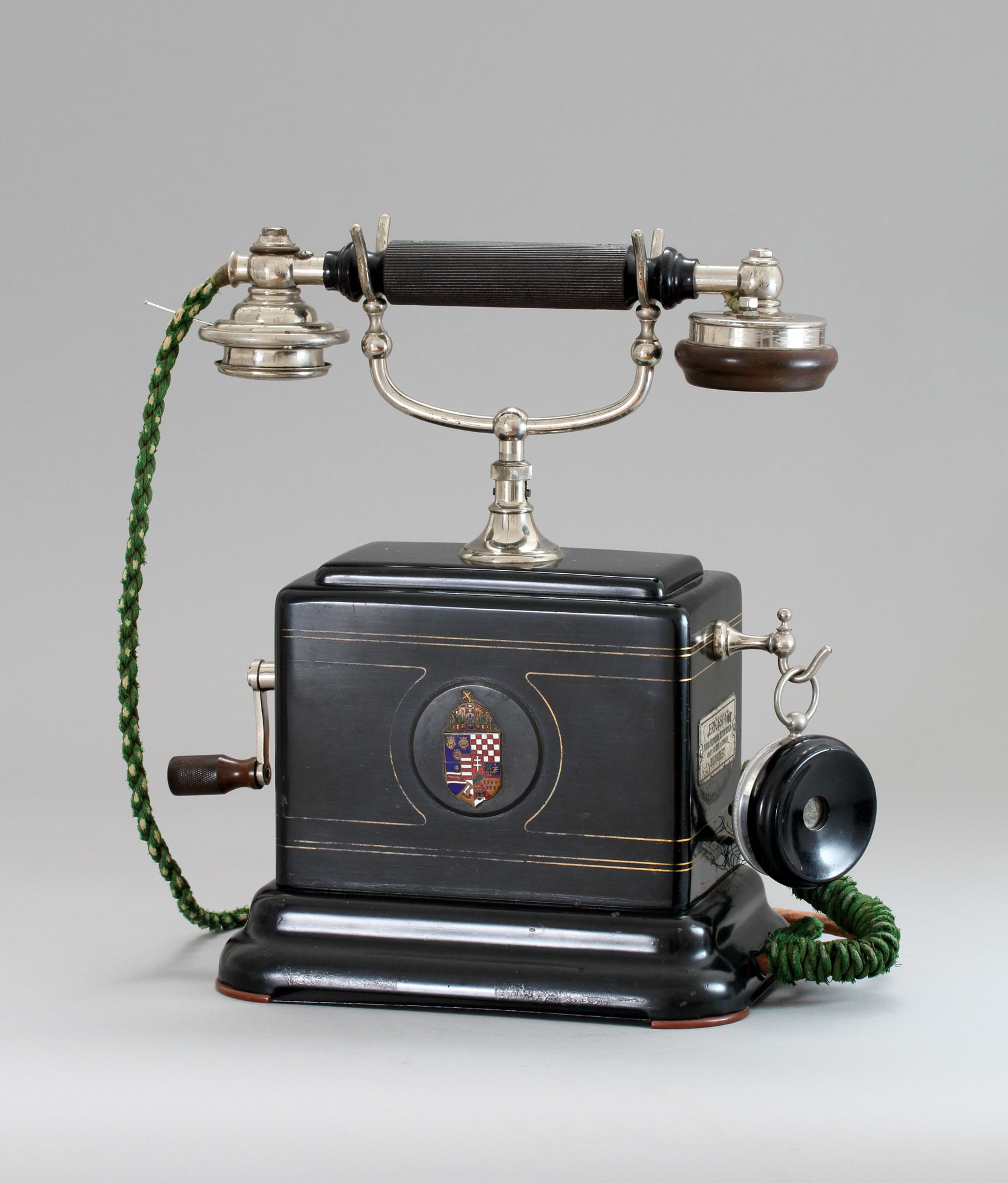 Ferenc József császár asztali távbeszélő készüléke (Postamúzeum CC BY-NC-SA)