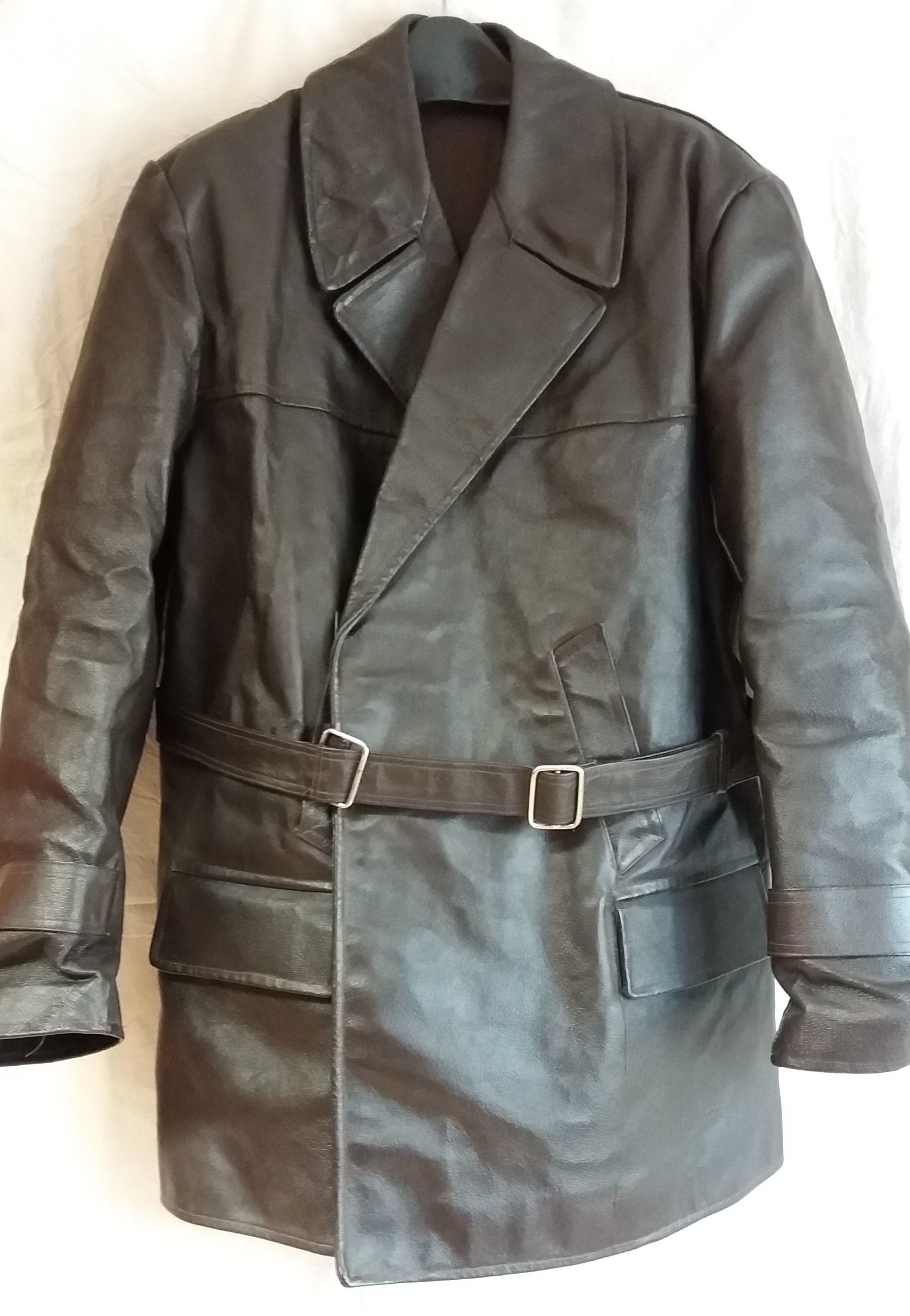 Motoros  bőr egyenruha 1.kabát (Postamúzeum CC BY-NC-SA)