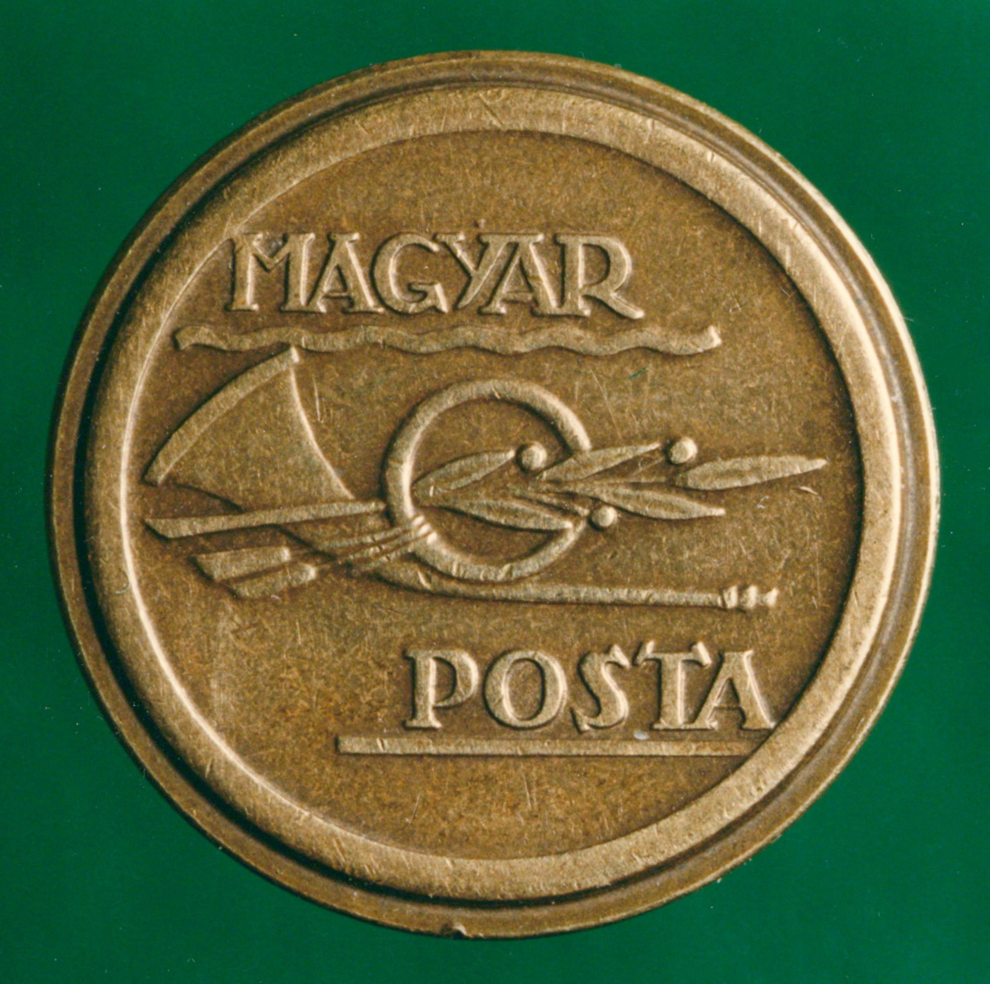 Távbeszélő érme "MAGYAR POSTA" (Postamúzeum CC BY-NC-SA)
