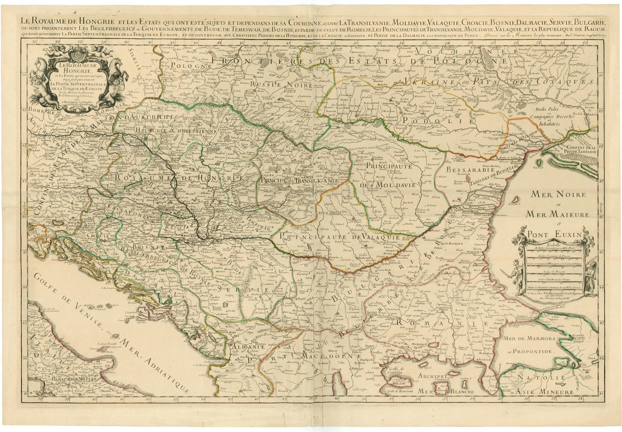 A Magyar Királyság és a környező országok térképe (Postamúzeum CC BY-NC-SA)