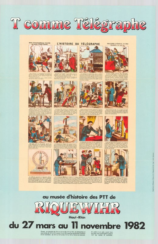 Kiállítási plakát - Francia postamúzeum, 1982 (Postamúzeum CC BY-NC-SA)