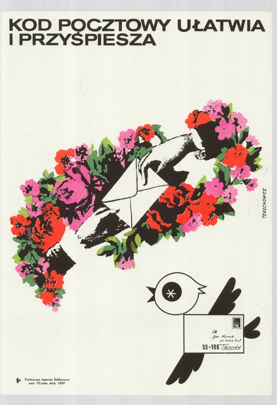 Plakát - Lengyel posta, irányítószám (Postamúzeum CC BY-NC-SA)