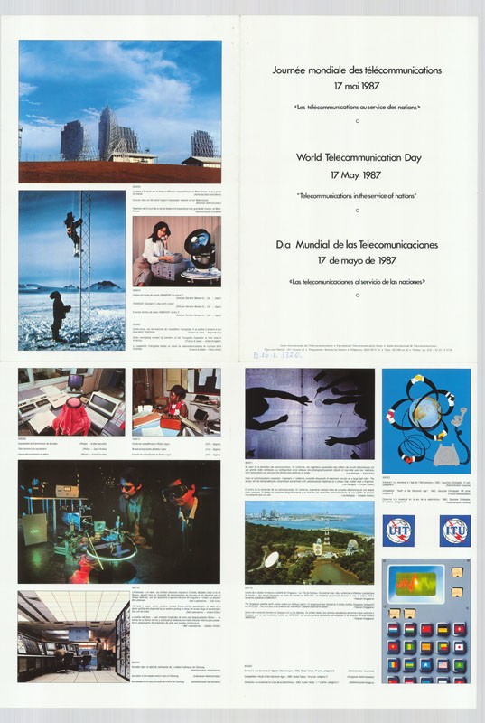 Plakát - Távközlési Világnap, 1987 (Postamúzeum CC BY-NC-SA)